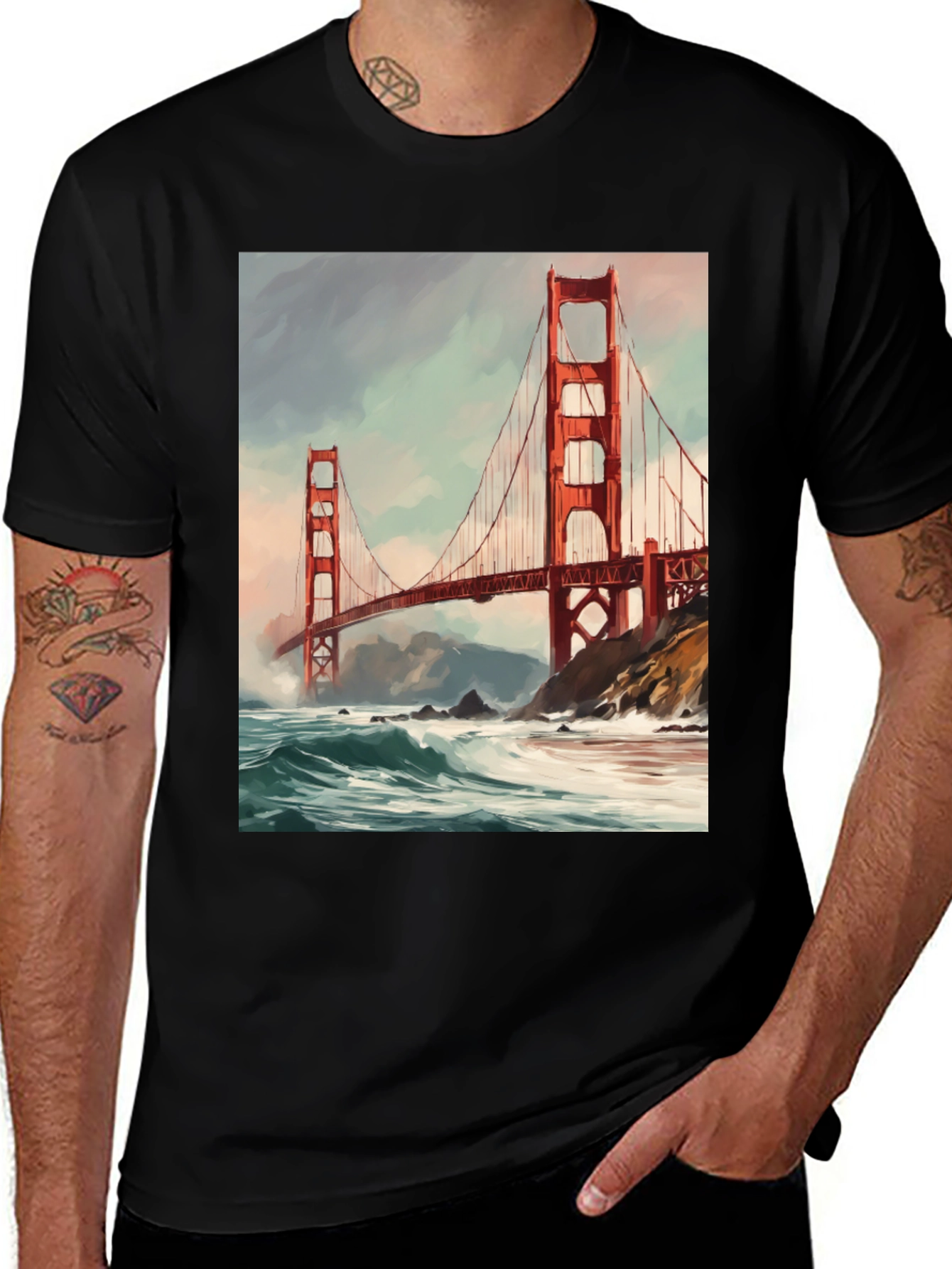 Golden Gate Bridge Graphic T-Shirt