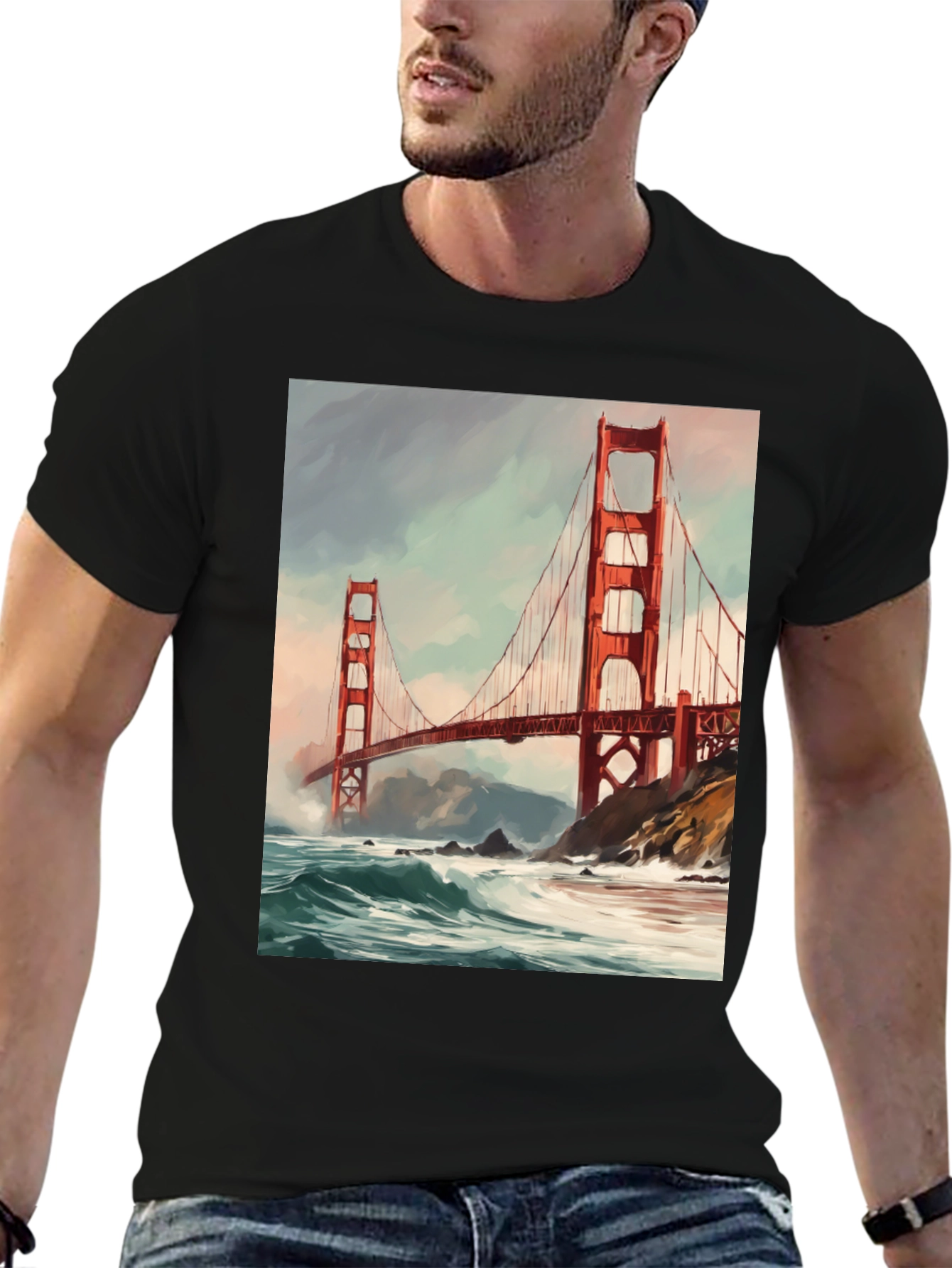 Golden Gate Bridge Graphic T-Shirt
