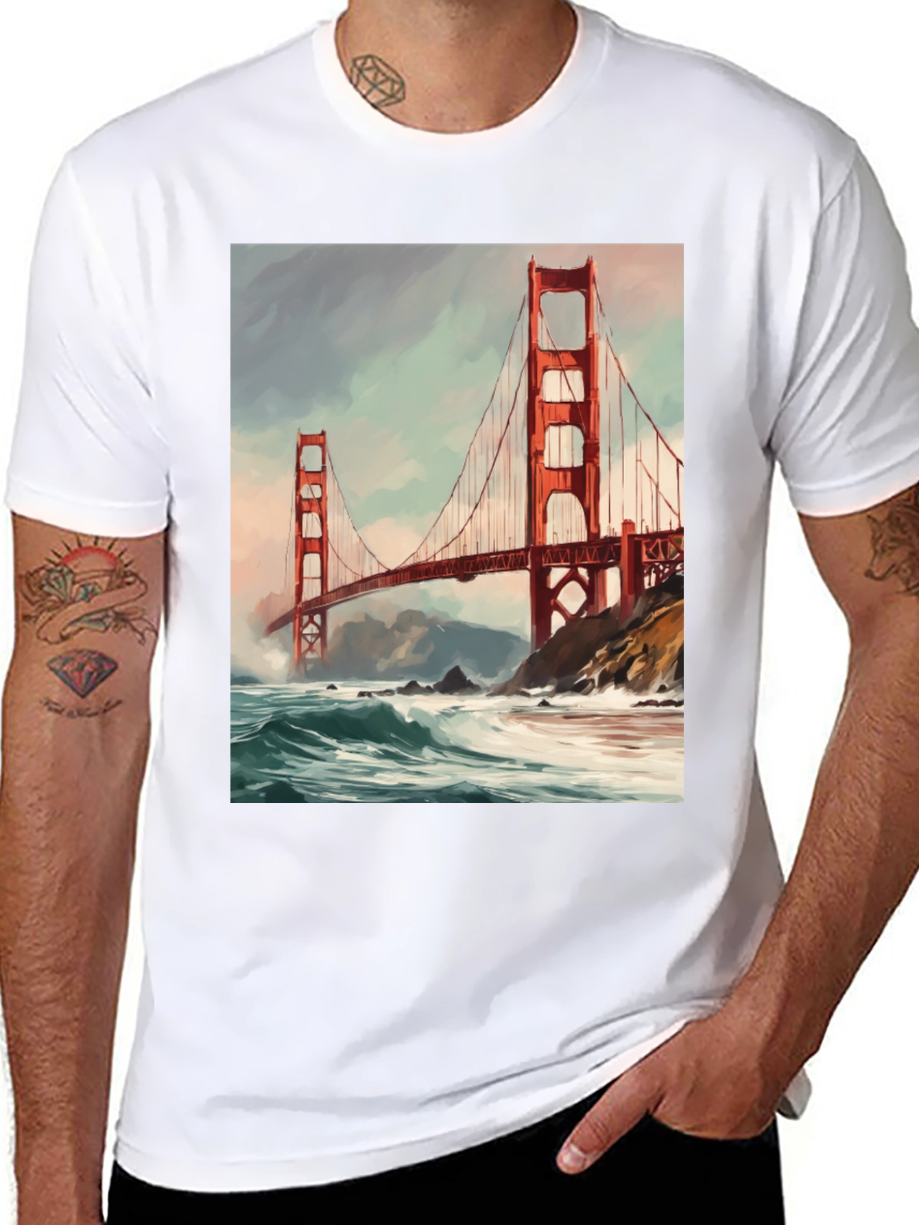 Golden Gate Bridge Graphic T-Shirt