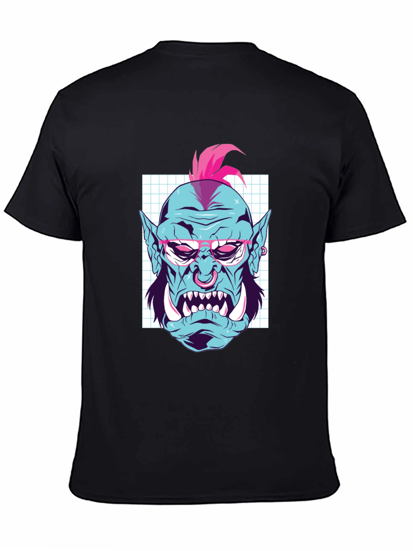 Cool Orc Graphic Tee - Black Cotton T-Shirt