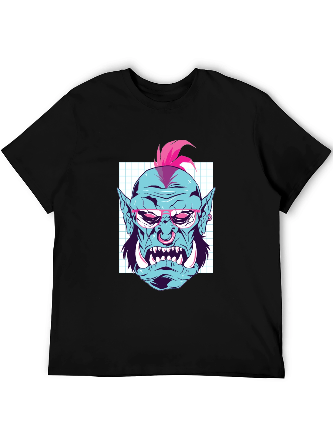 Cool Orc Graphic Tee - Black Cotton T-Shirt