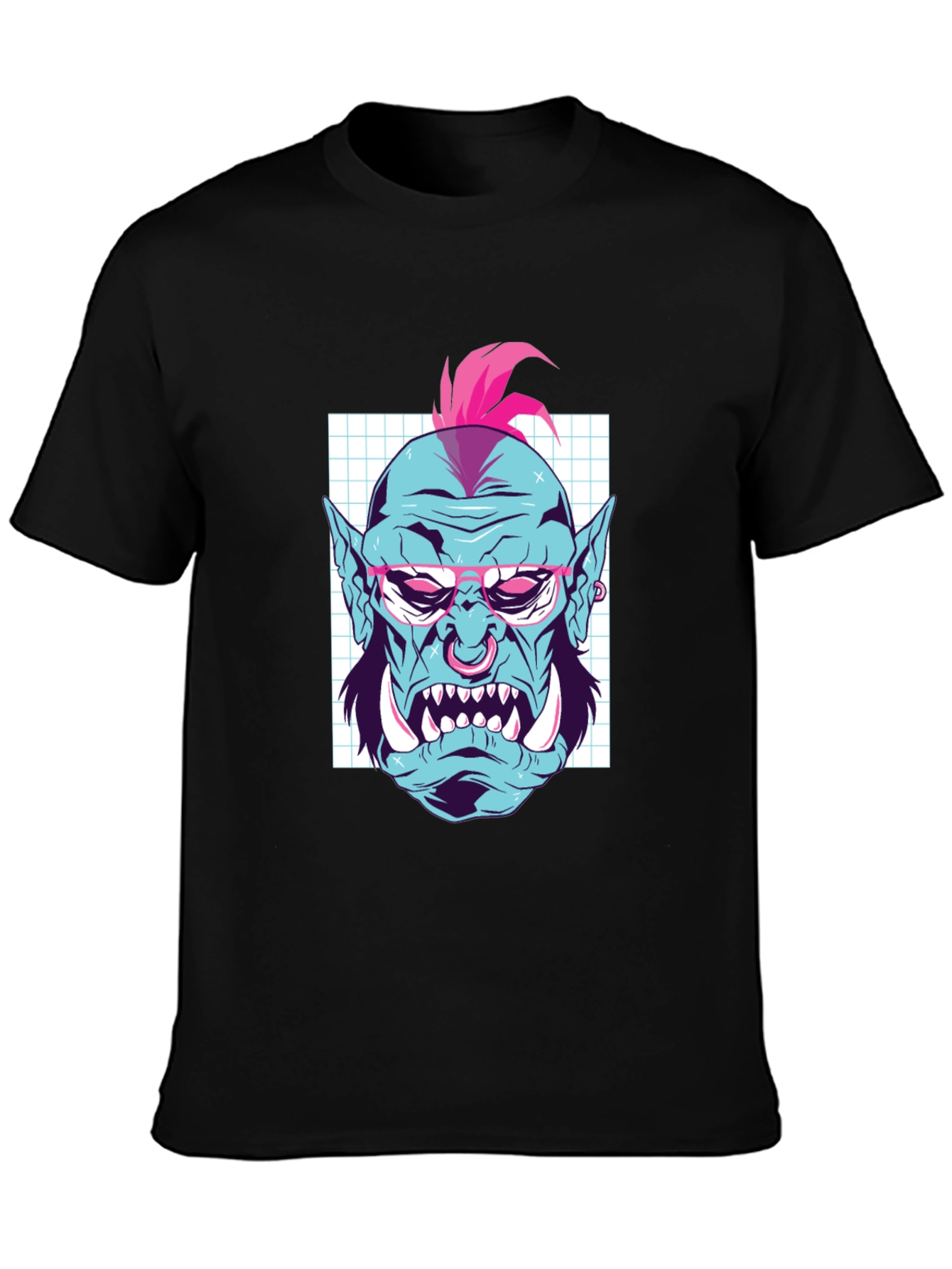 Cool Orc Graphic Tee - Black Cotton T-Shirt