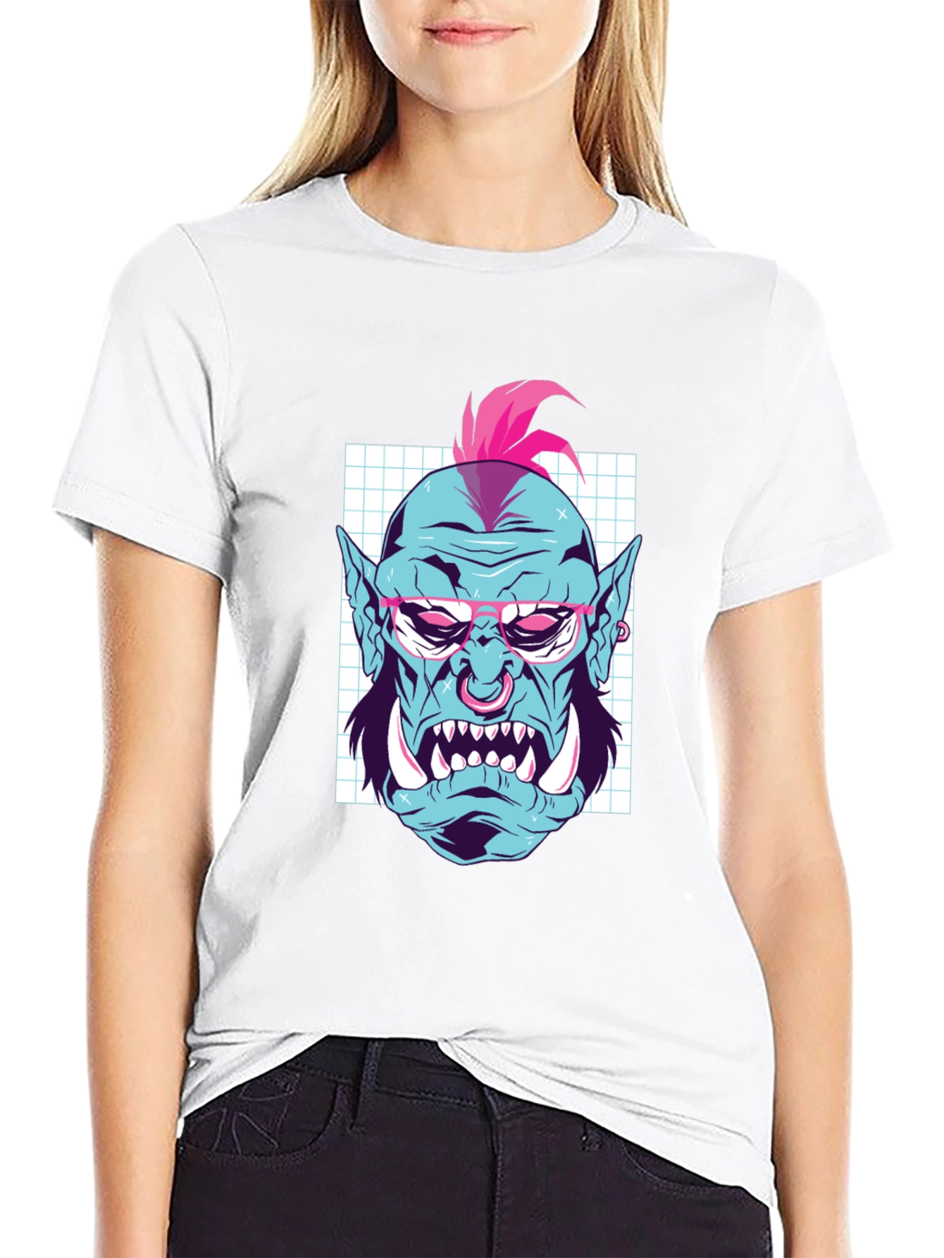 Cool Orc Graphic Tee - Black Cotton T-Shirt