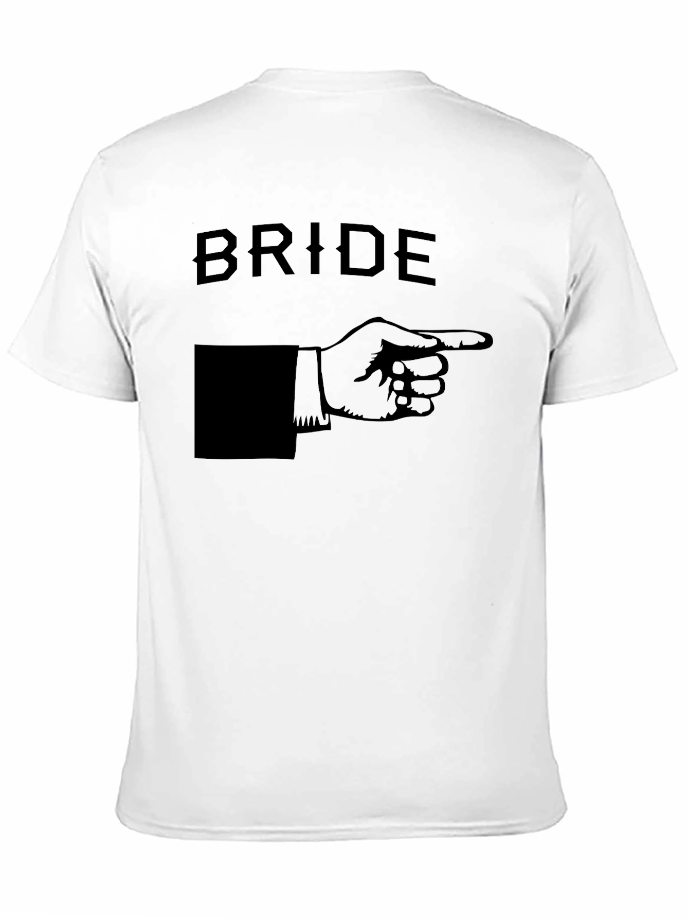 Bride Pointing T-Shirt Novelty Wedding Tee