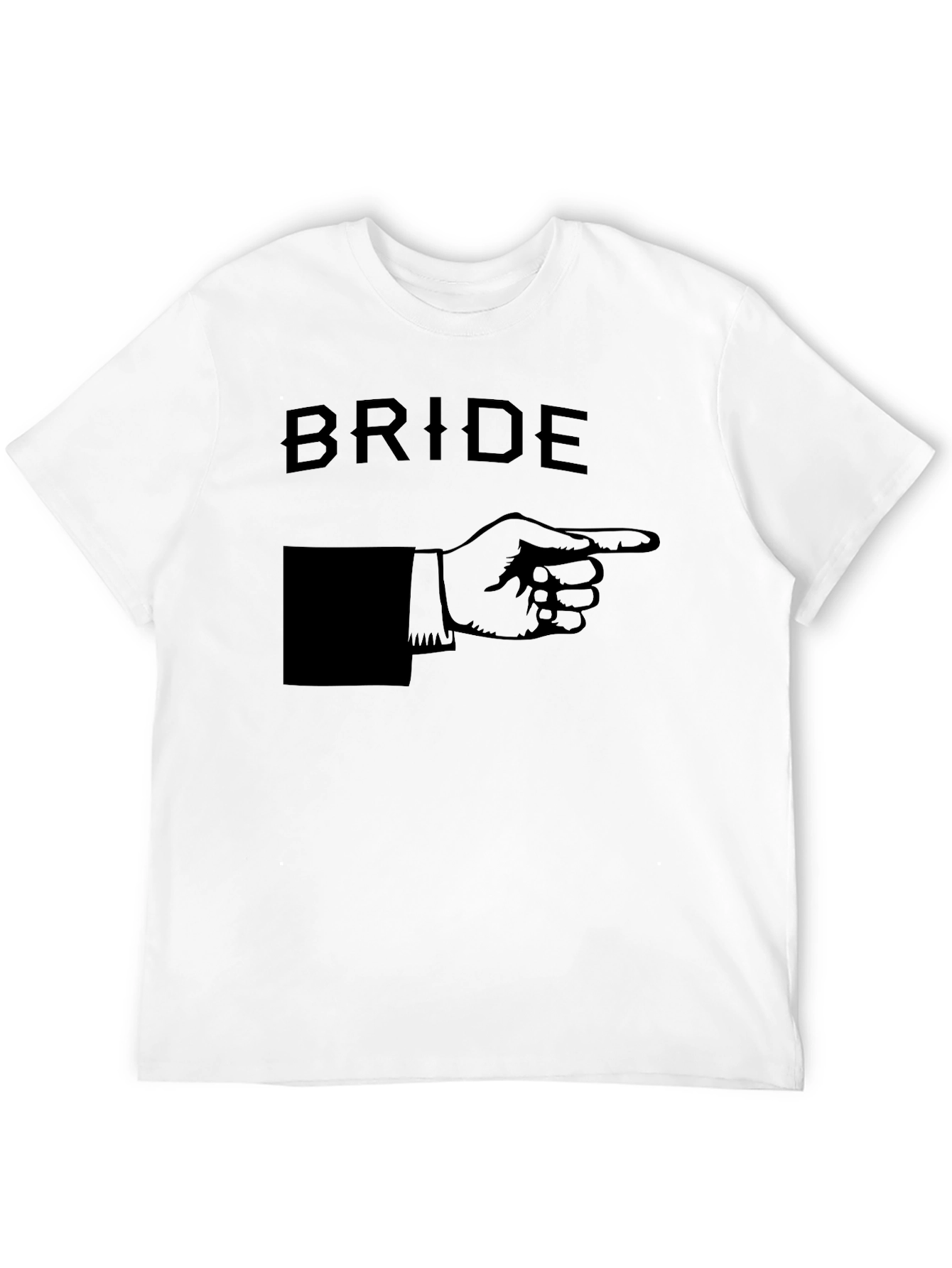 Bride Pointing T-Shirt Novelty Wedding Tee