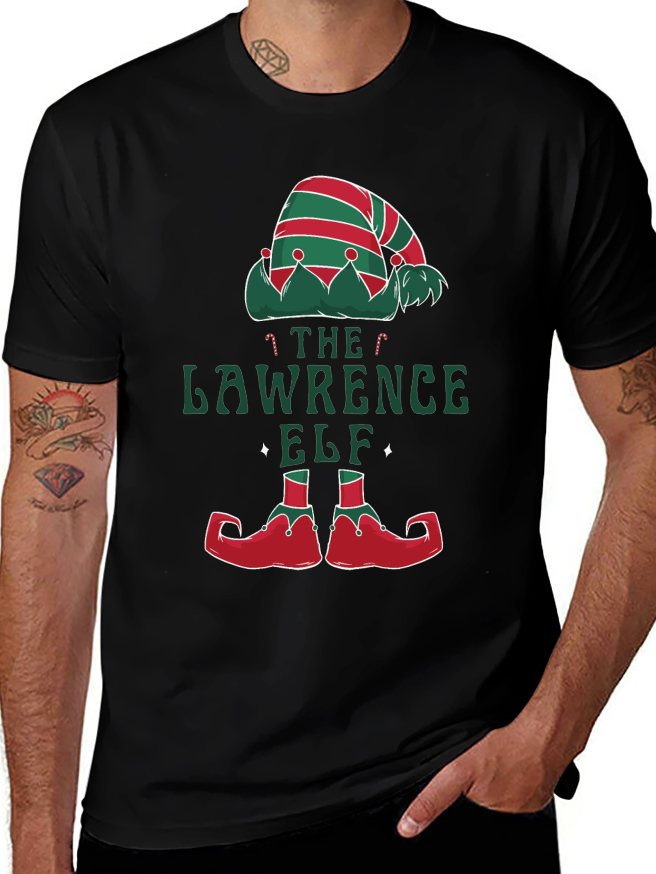 Lawrence Elf Christmas T-Shirt