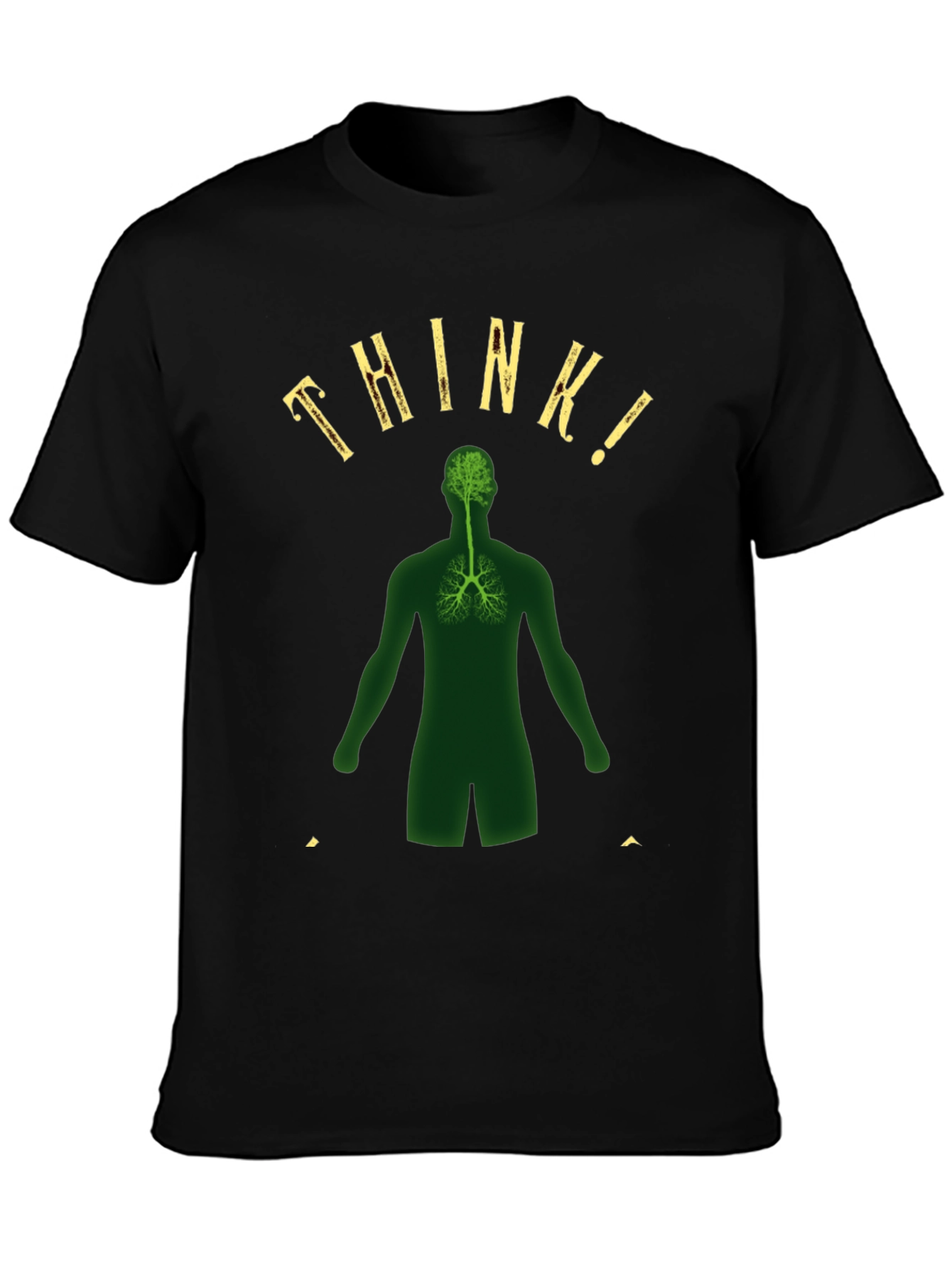 Think! Brain and Lung T-Shirt - Anatomical Awareness Tee