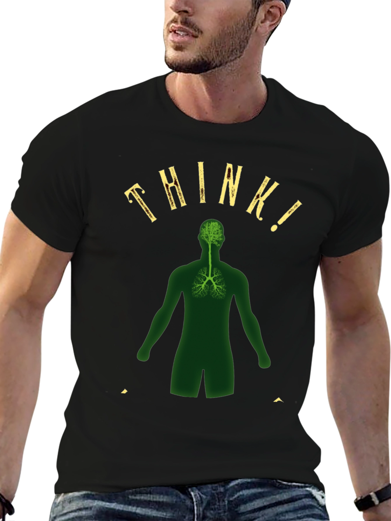 Think! Brain and Lung T-Shirt - Anatomical Awareness Tee