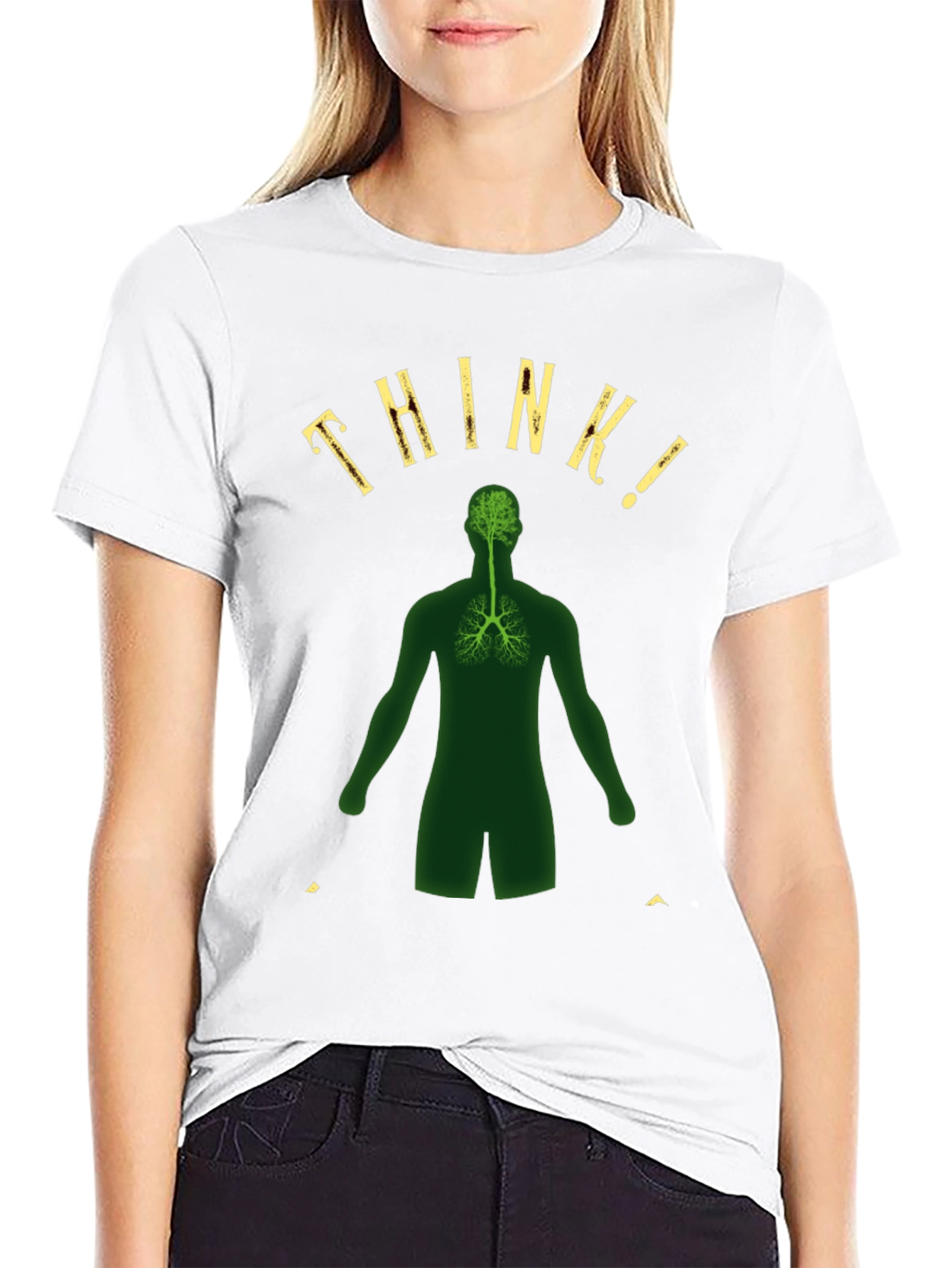 Think! Brain and Lung T-Shirt - Anatomical Awareness Tee