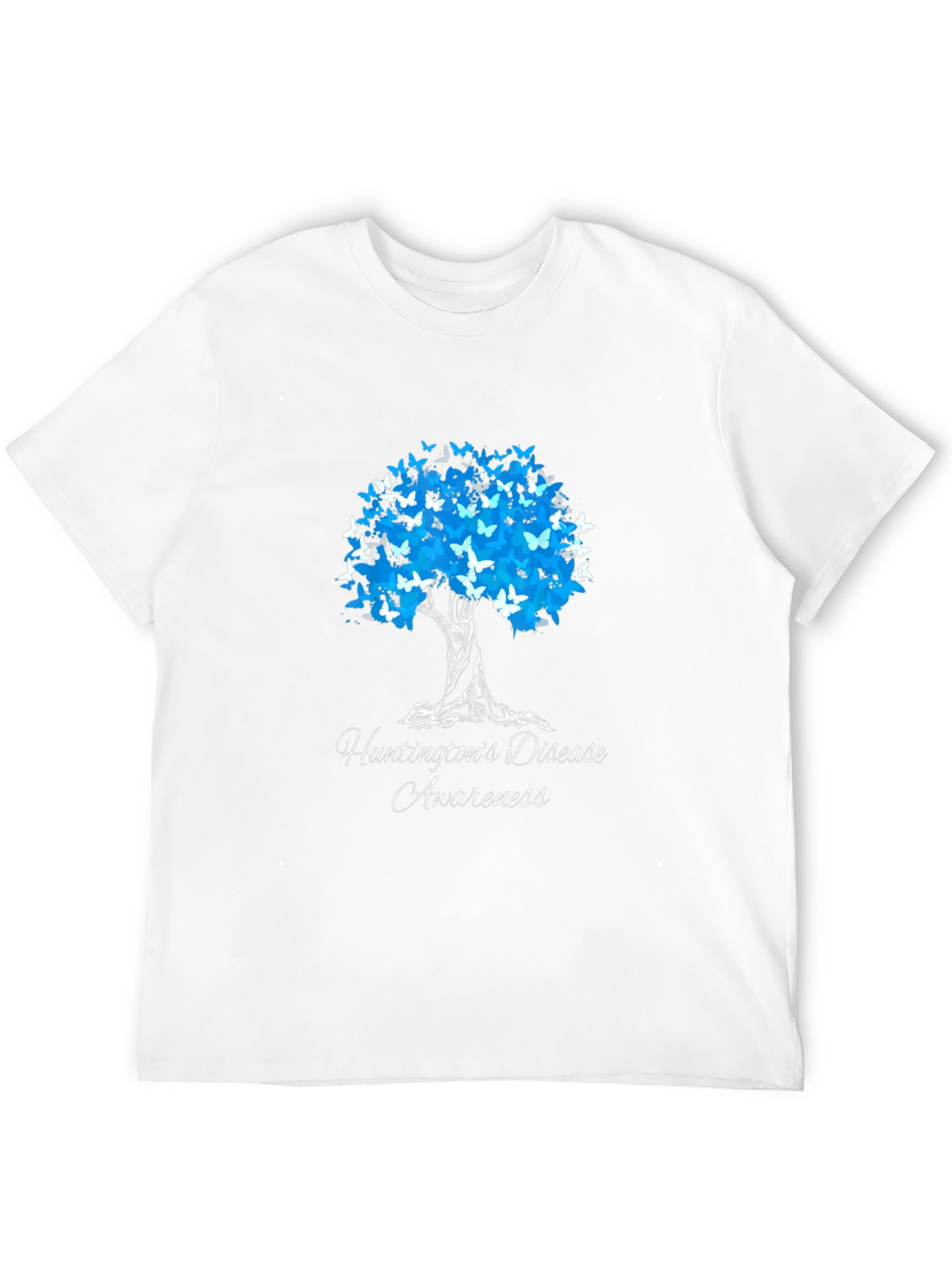 Huntingtons Disease Awareness Butterfly Tree T-Shirt