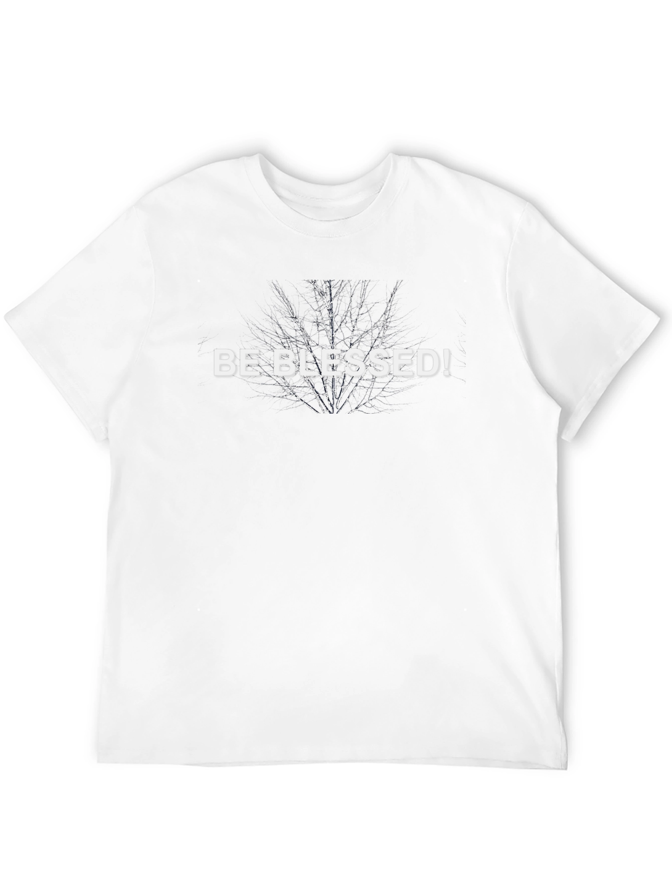 Be Blessed! Graphic Print Black T-Shirt