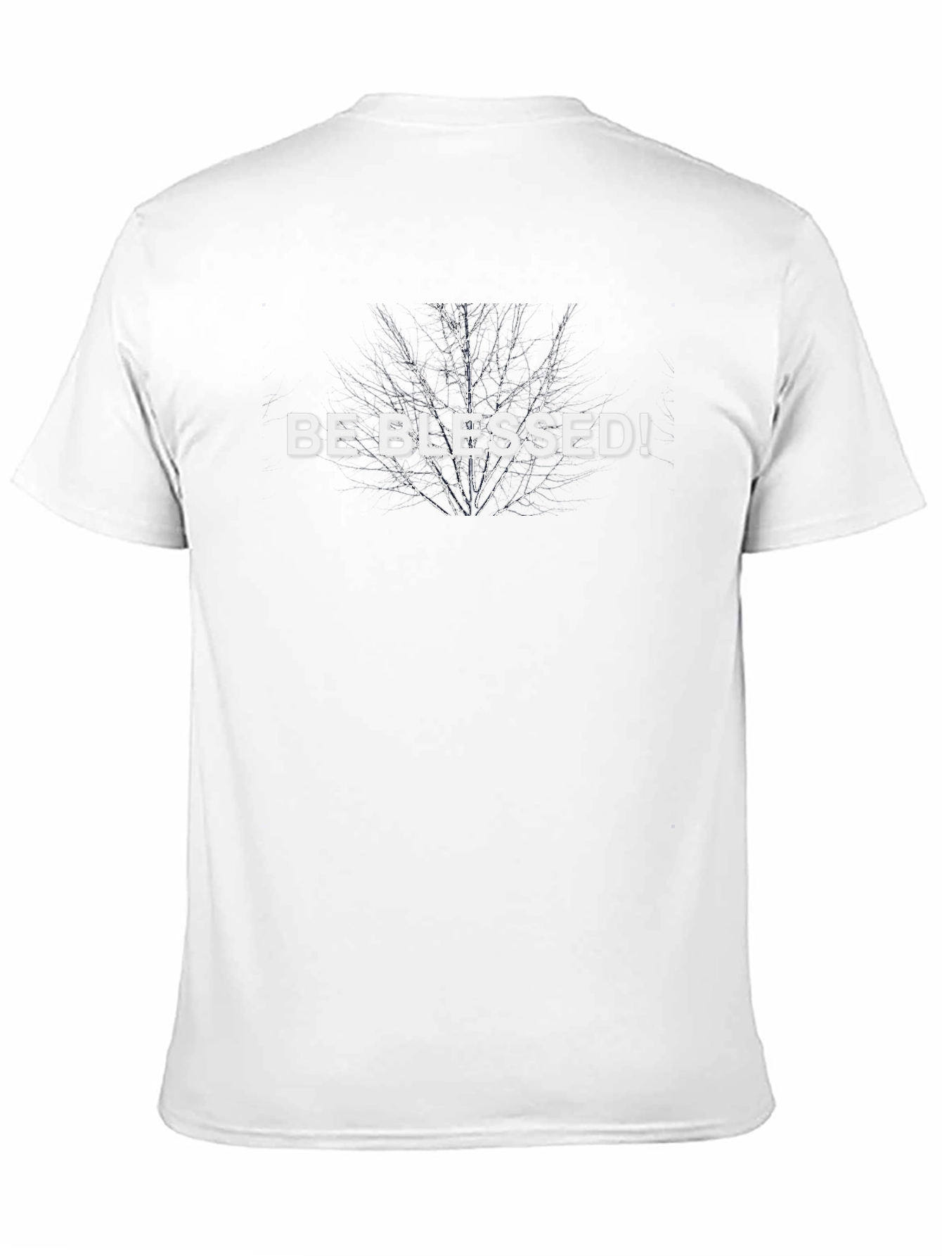 Be Blessed! Graphic Print Black T-Shirt