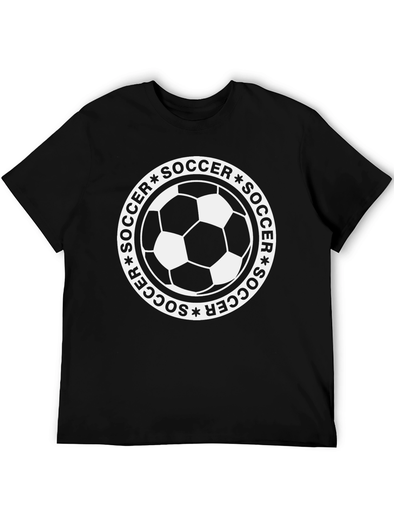 Soccer Graphic T-Shirt - Black