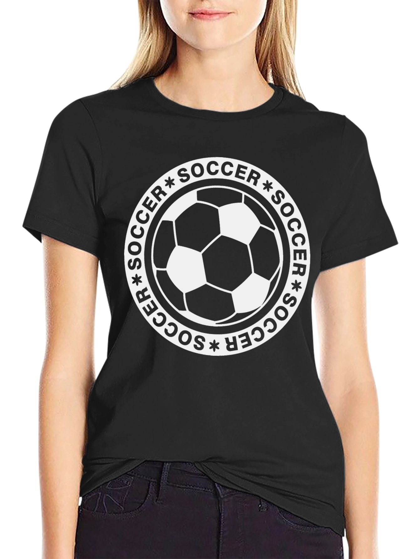 Soccer Graphic T-Shirt - Black