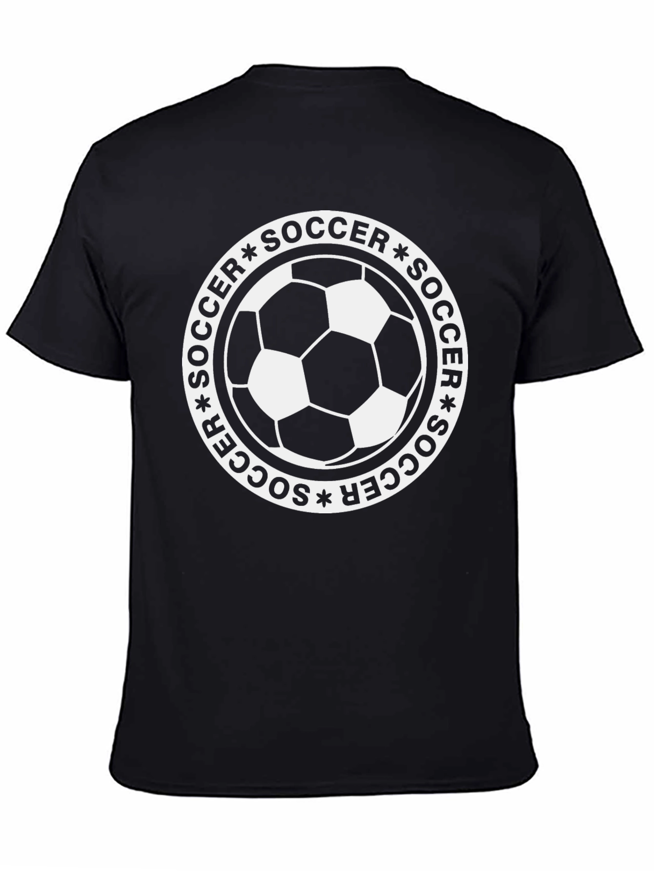 Soccer Graphic T-Shirt - Black