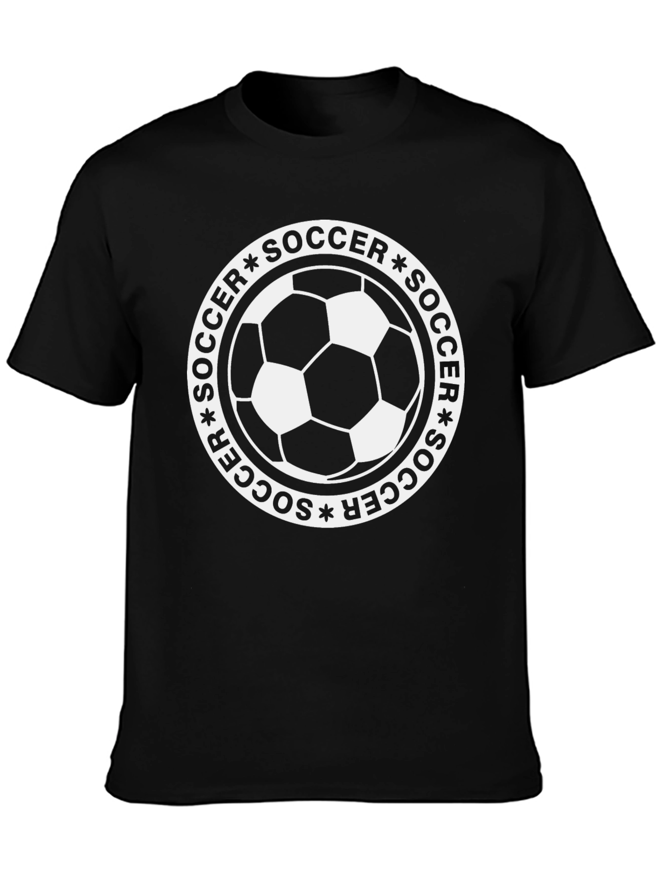 Soccer Graphic T-Shirt - Black