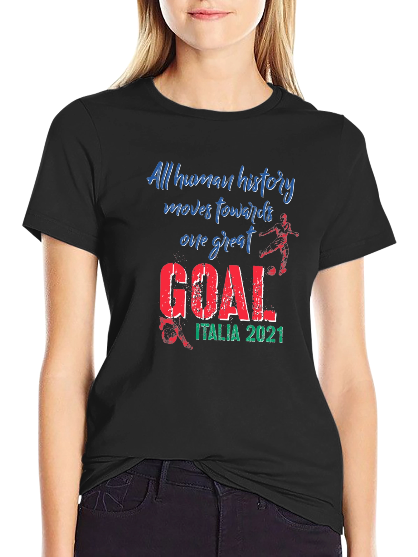 Italy 2021 Soccer Goal T-Shirt