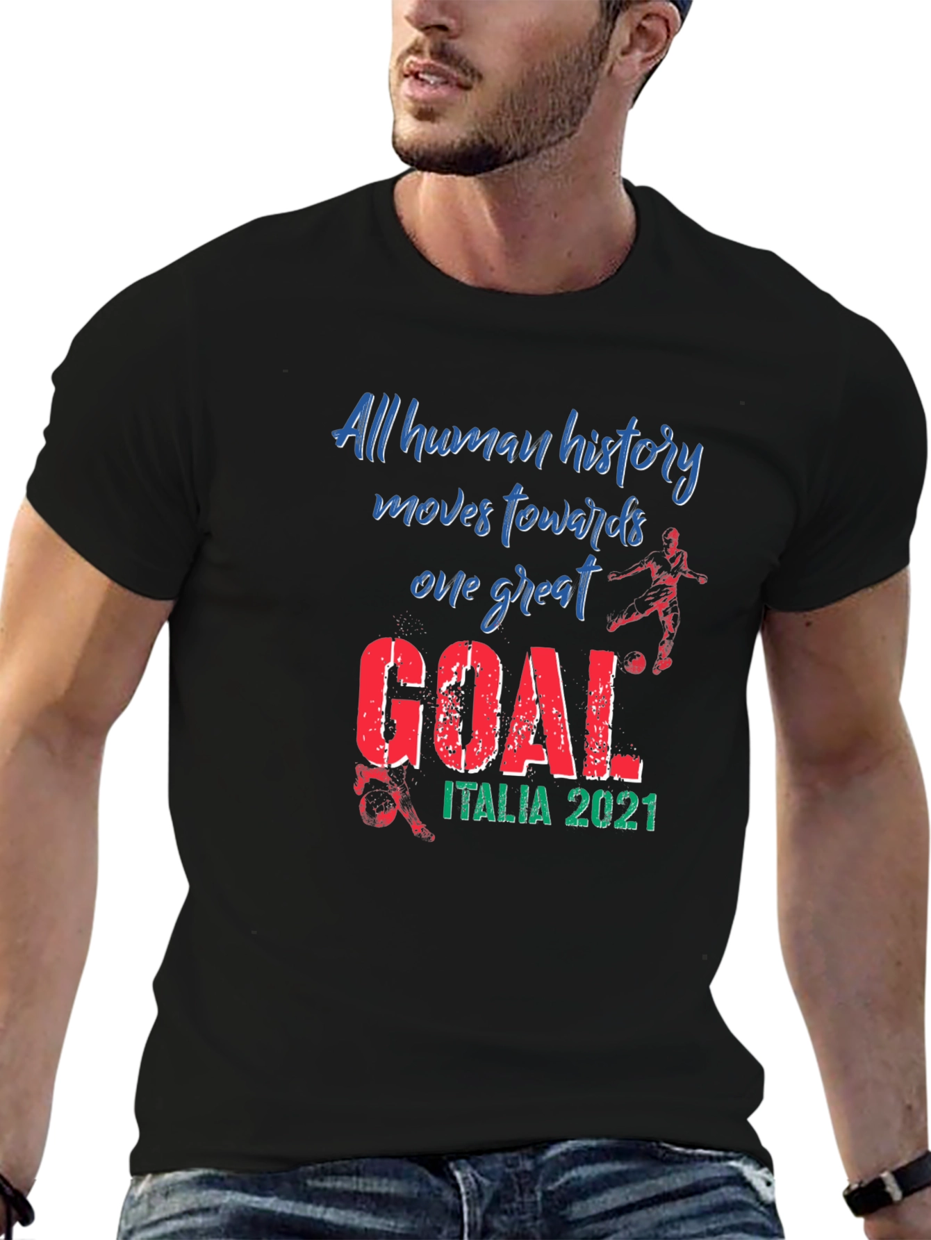 Italy 2021 Soccer Goal T-Shirt