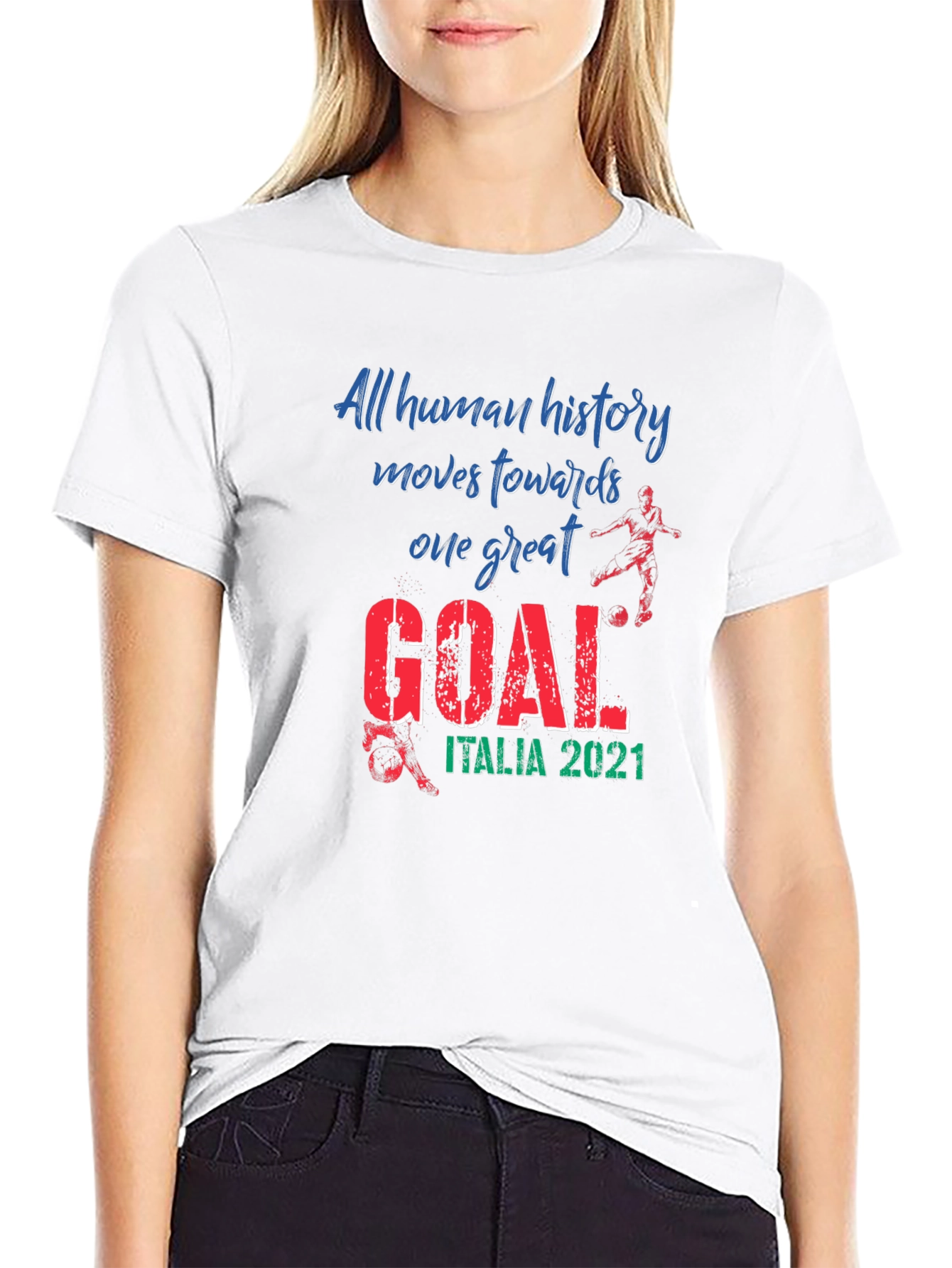 Italy 2021 Soccer Goal T-Shirt