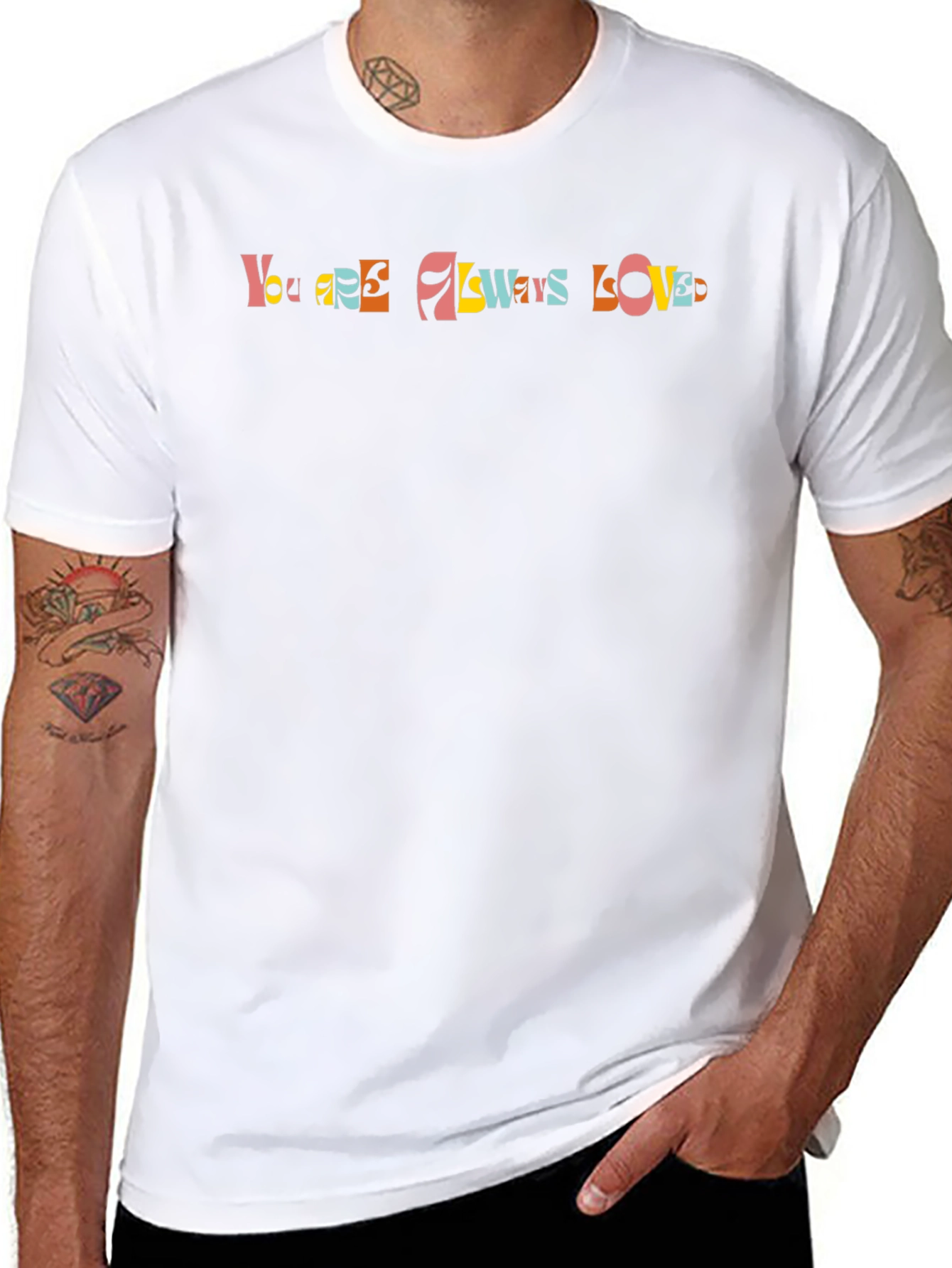 You Are Always Loved Graphic Tee - Black