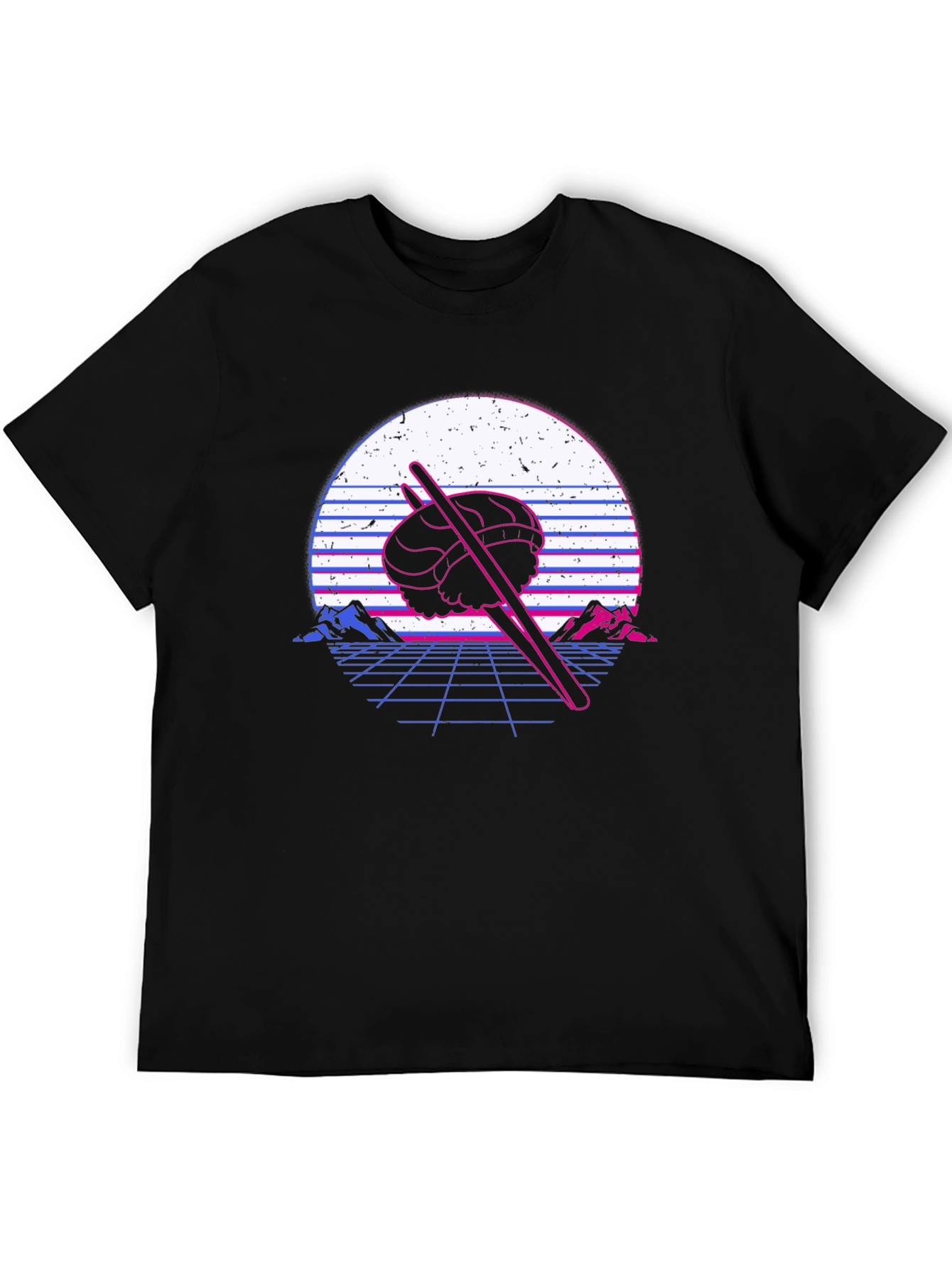 Retro Sushi T-Shirt - Vaporwave Design