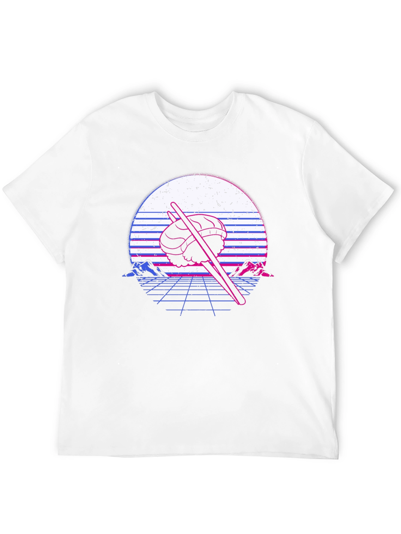 Retro Sushi T-Shirt - Vaporwave Design