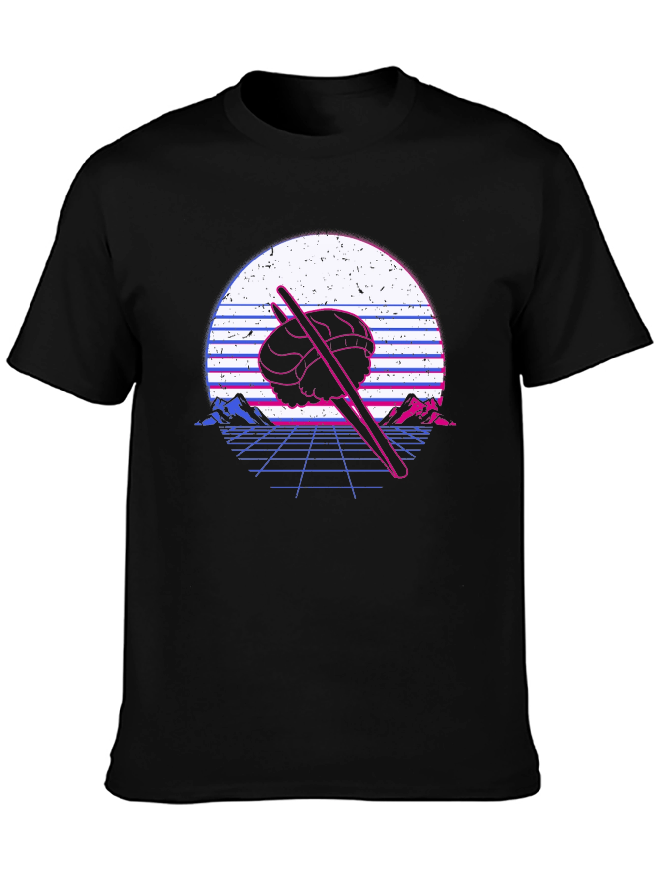 Retro Sushi T-Shirt - Vaporwave Design