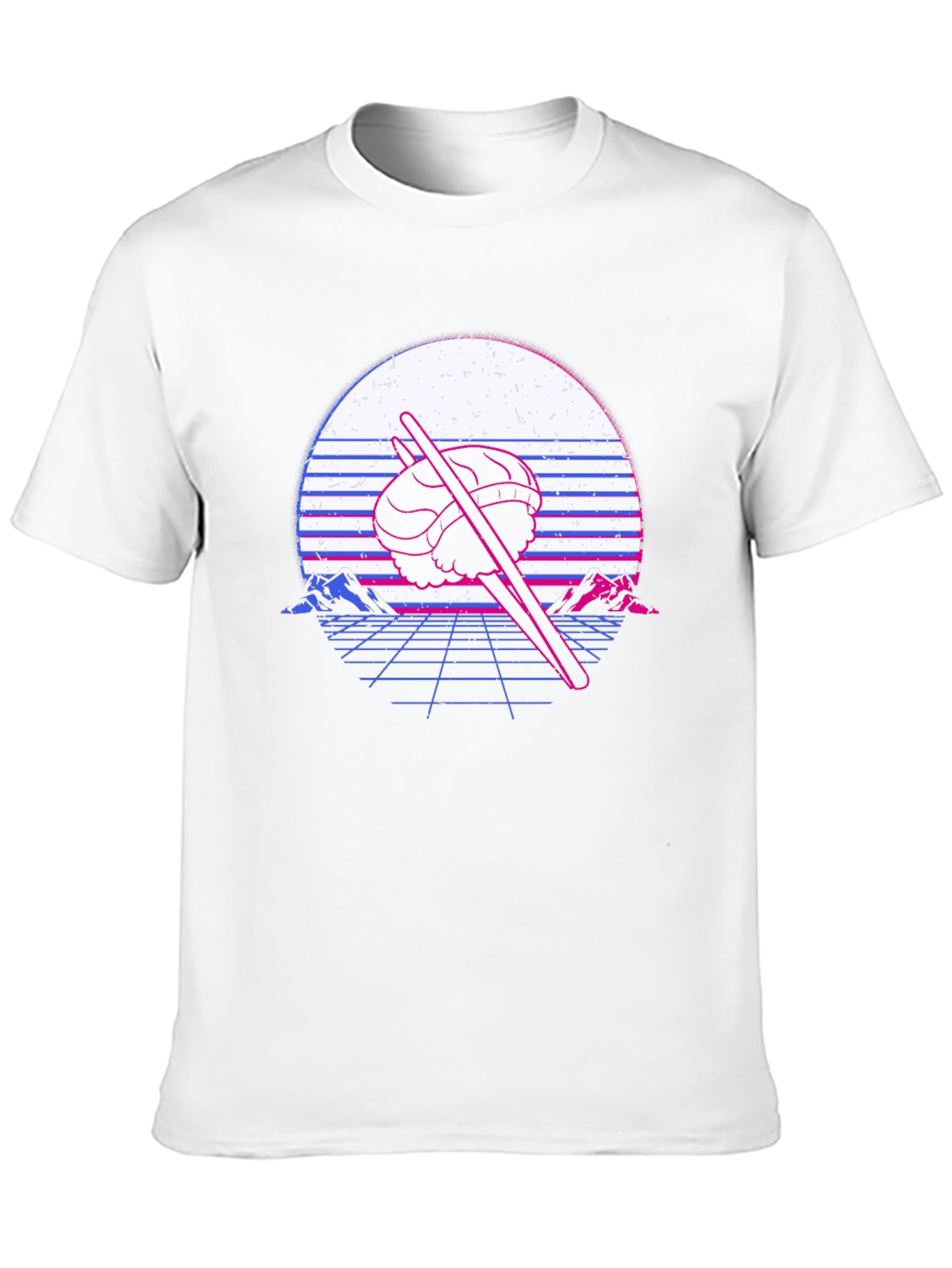 Retro Sushi T-Shirt - Vaporwave Design