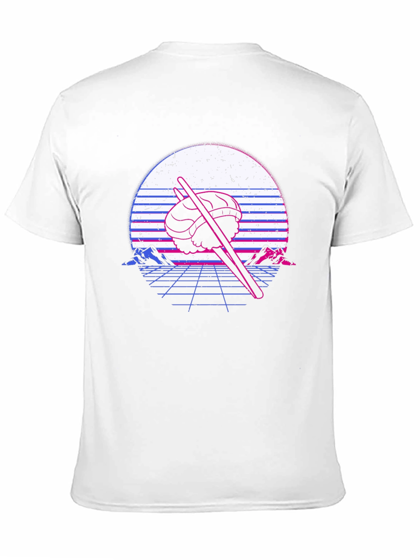 Retro Sushi T-Shirt - Vaporwave Design