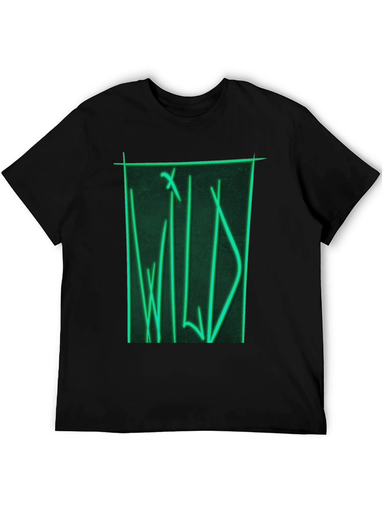 Wild Neon Graphic T-Shirt - Black