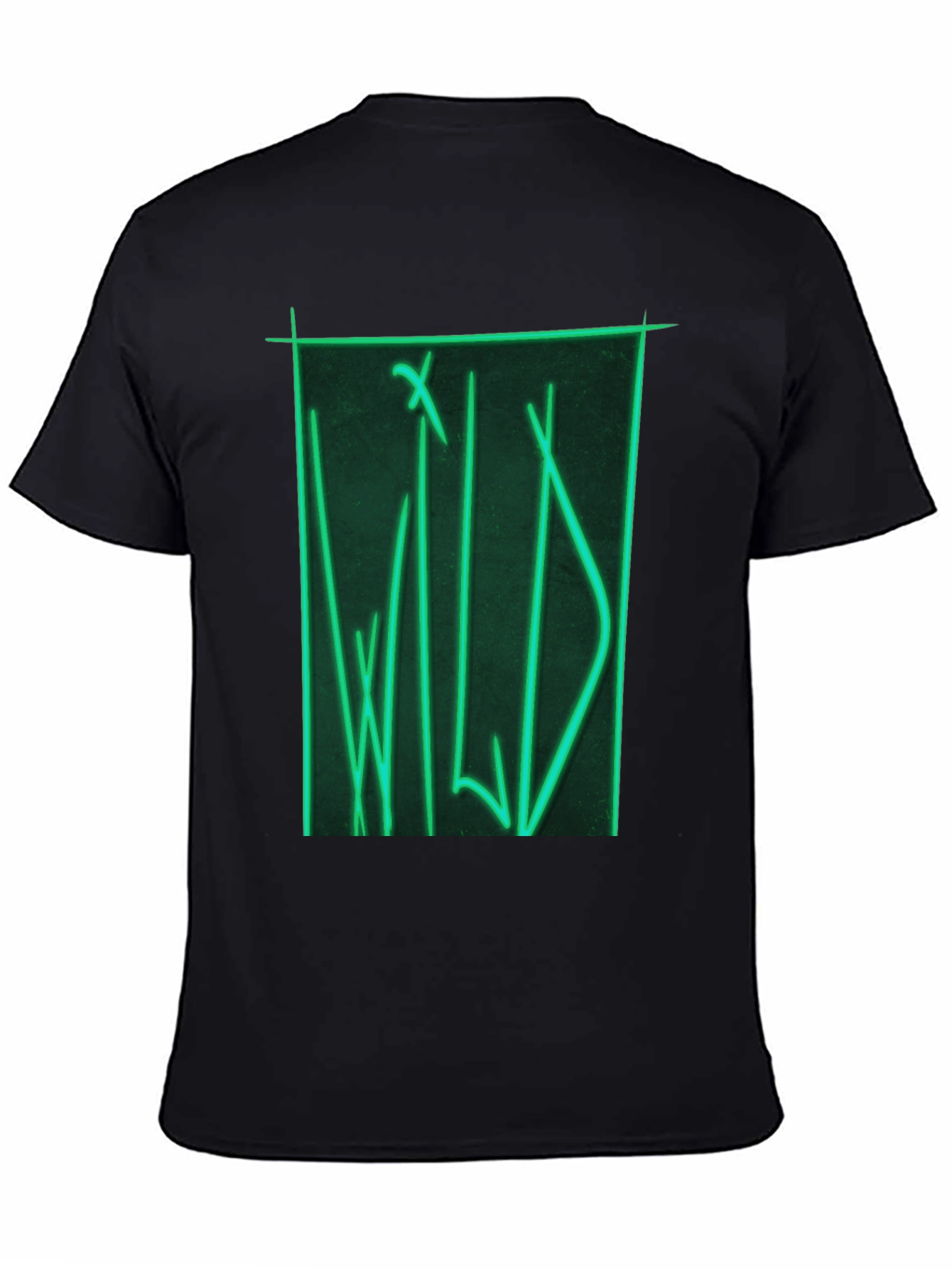Wild Neon Graphic T-Shirt - Black