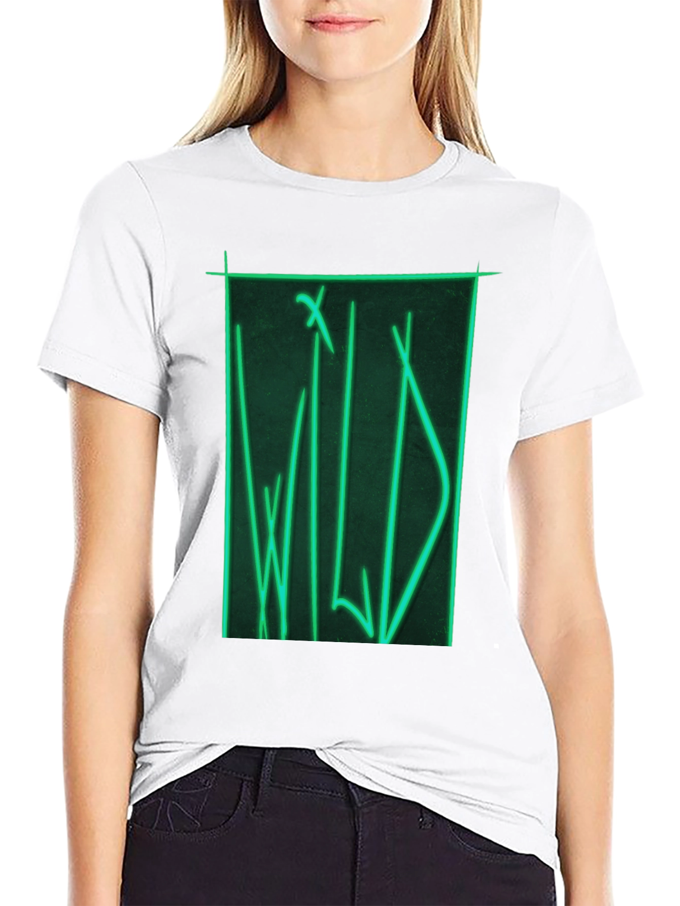 Wild Neon Graphic T-Shirt - Black