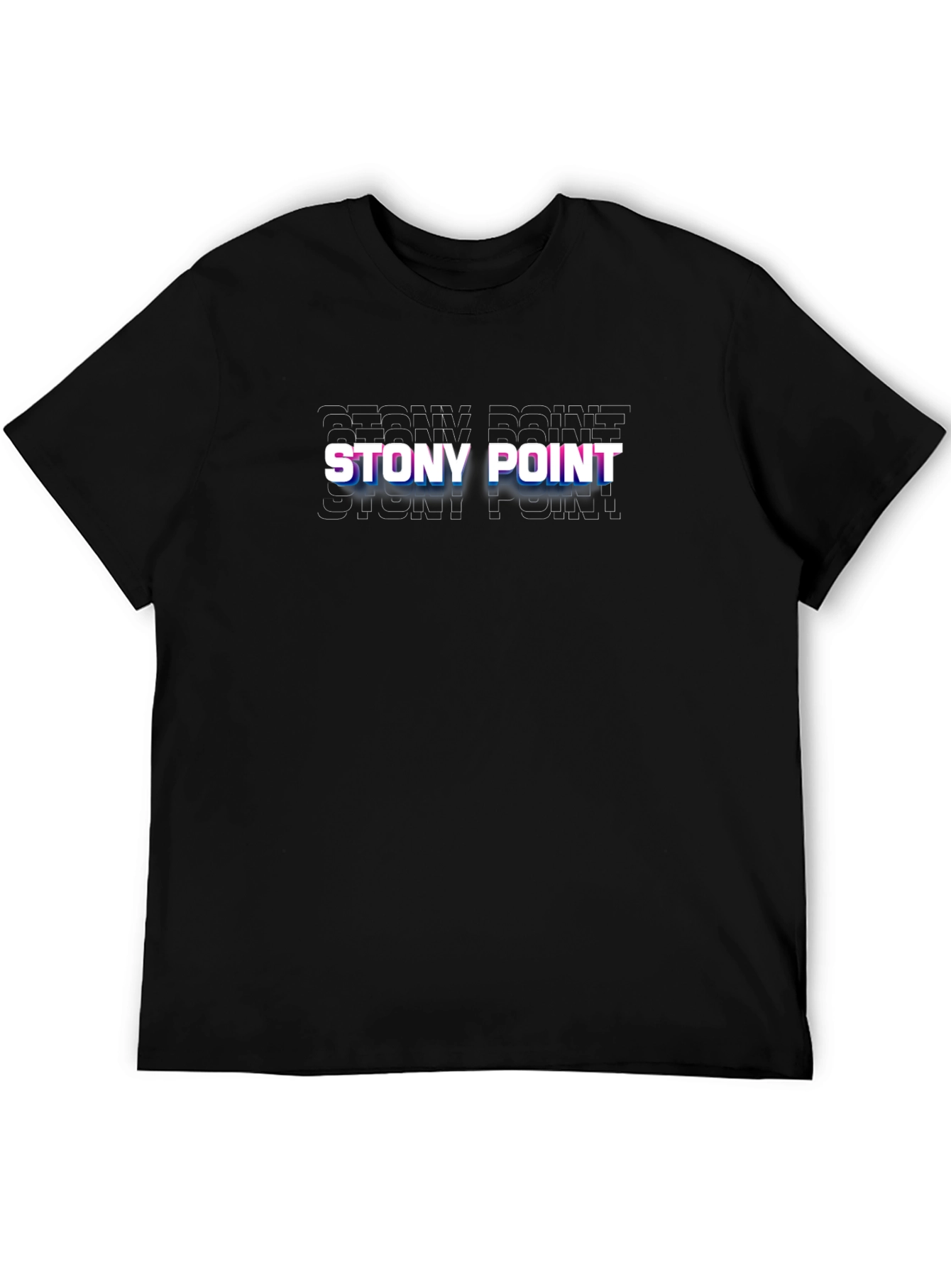 Stony Point Glitch T-Shirt - Modern Graphic Tee