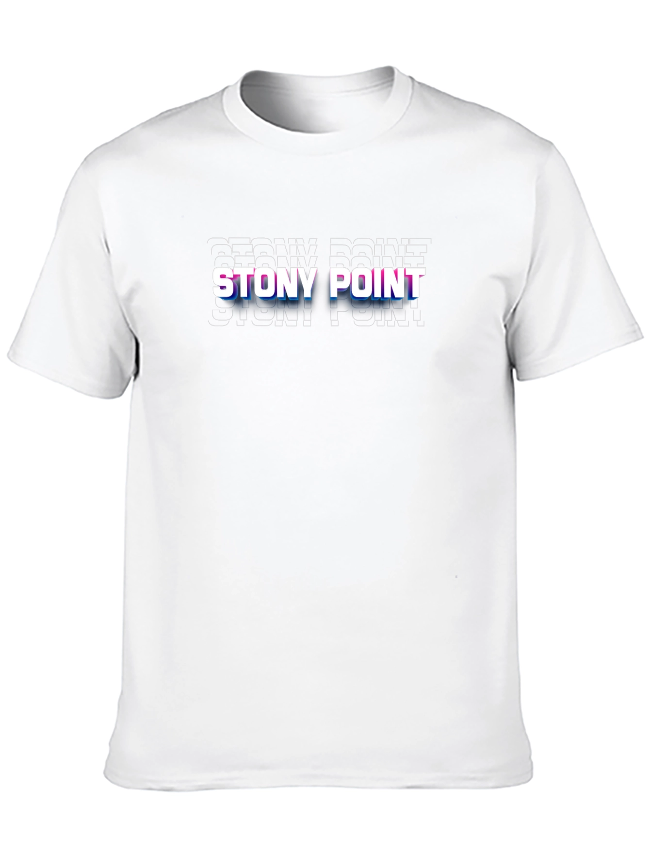 Stony Point Glitch T-Shirt - Modern Graphic Tee