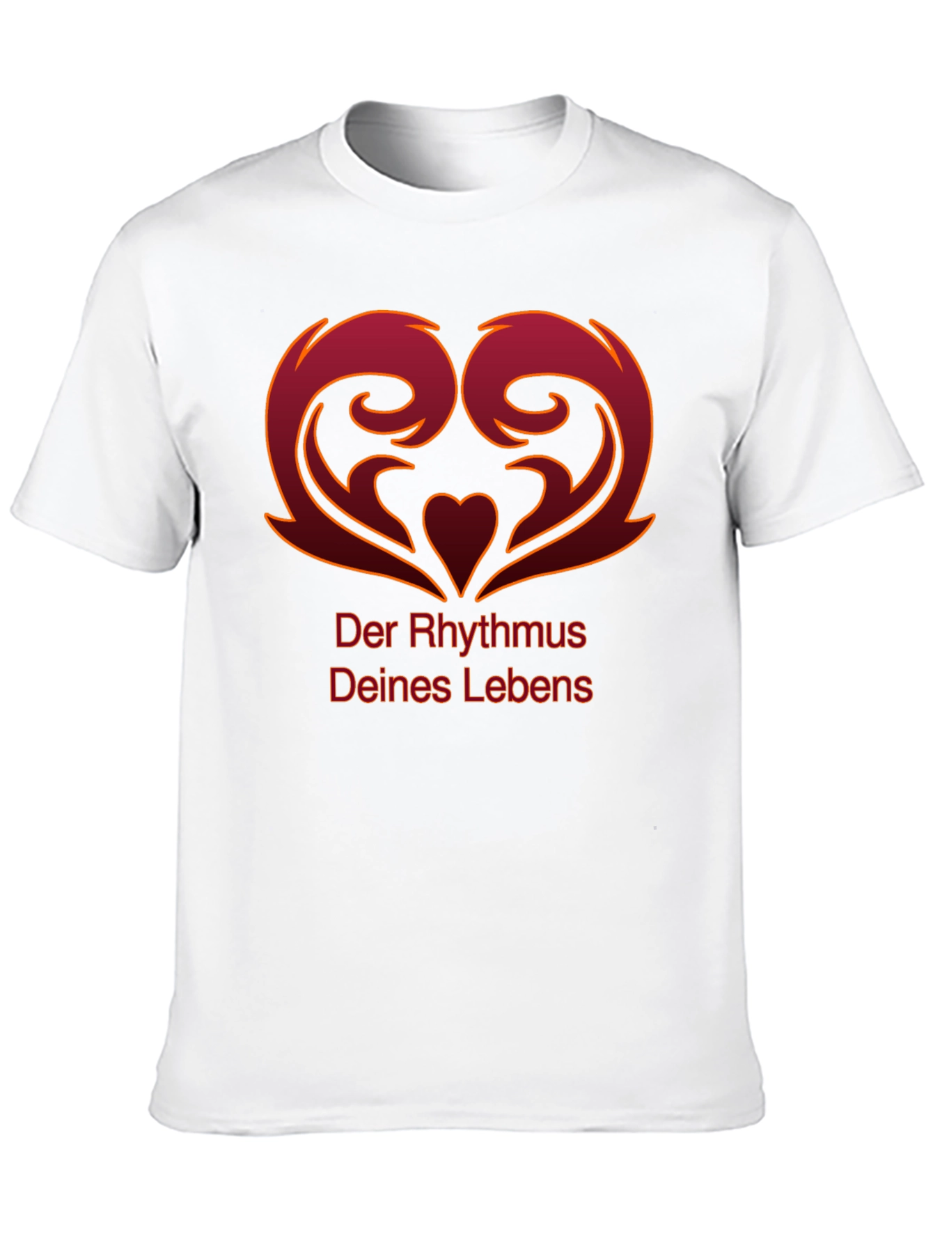 Heart Rhythm Graphic Black T-Shirt