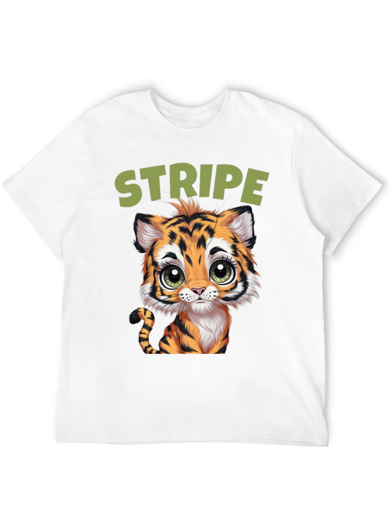Cute Tiger Stripe Graphic Tee