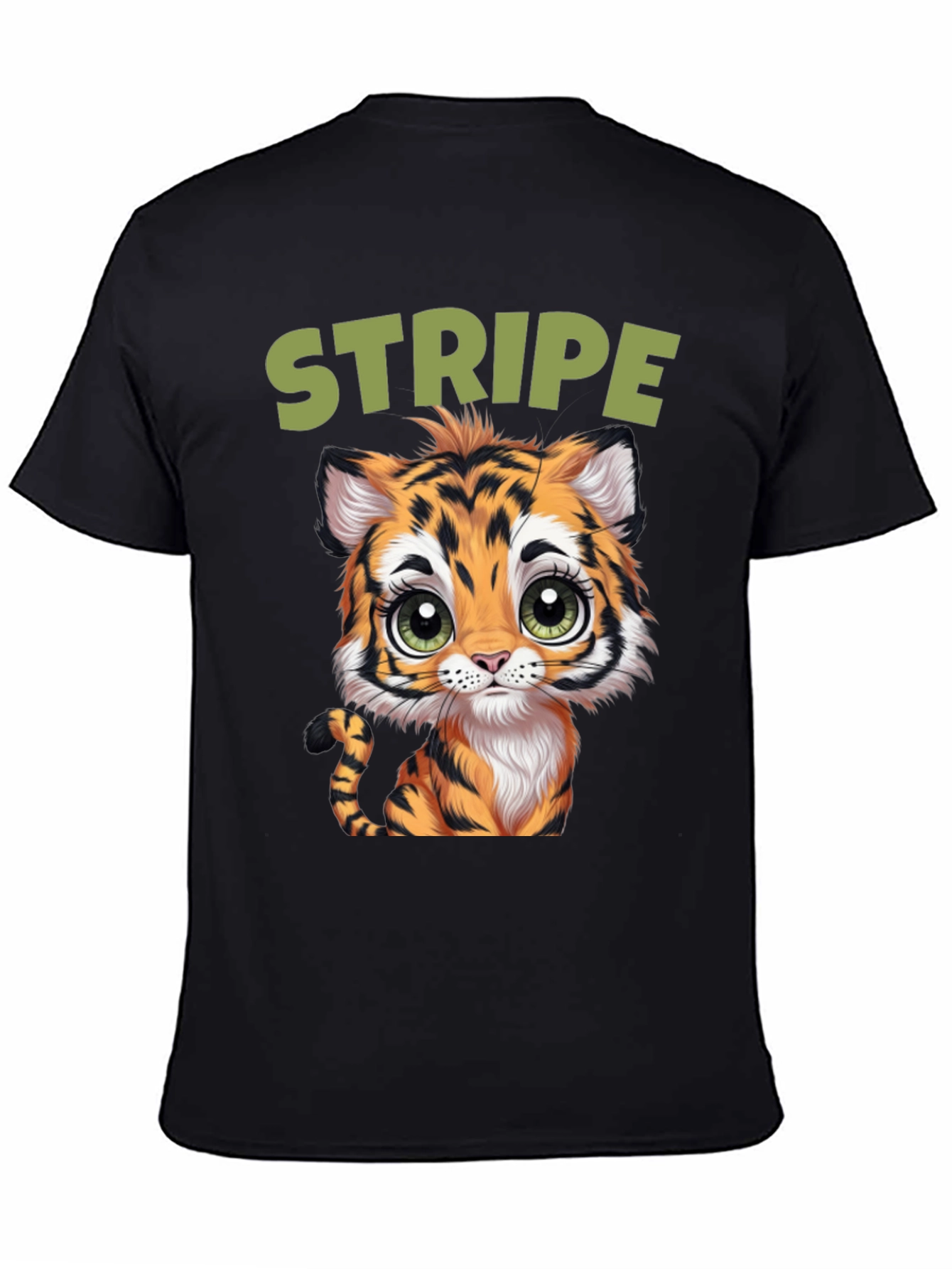 Cute Tiger Stripe Graphic Tee