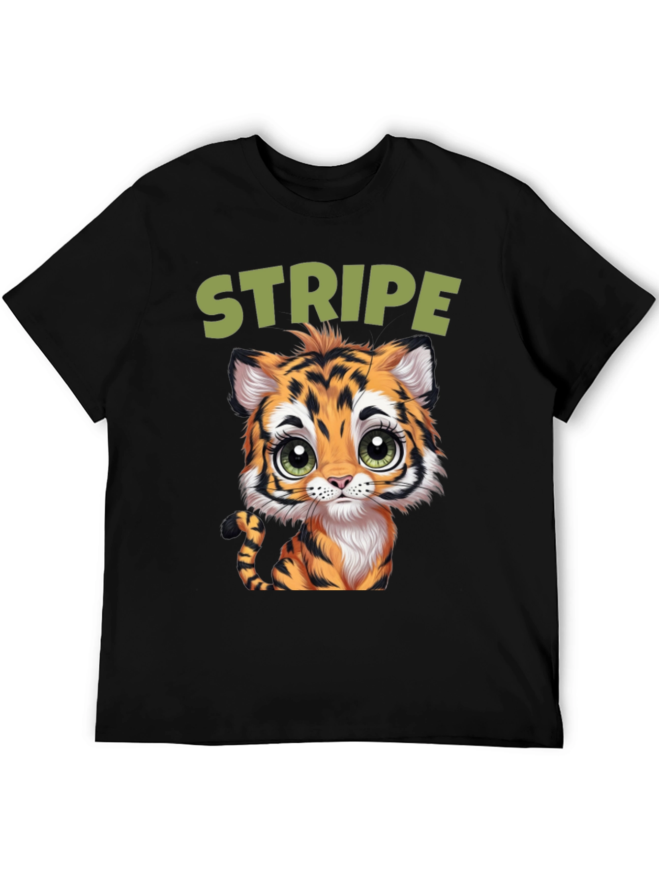 Cute Tiger Stripe Graphic Tee