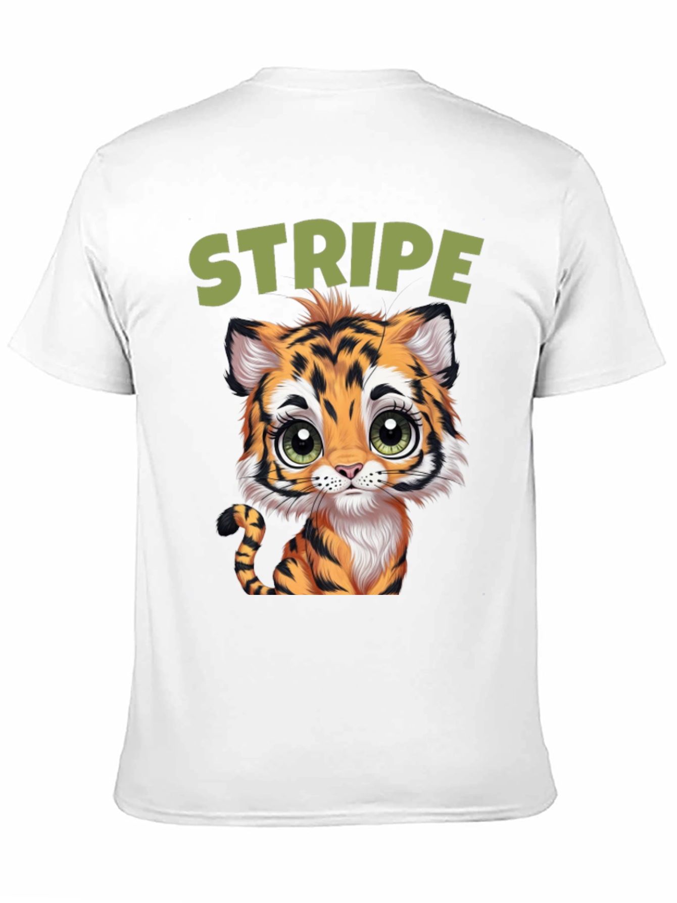 Cute Tiger Stripe Graphic Tee