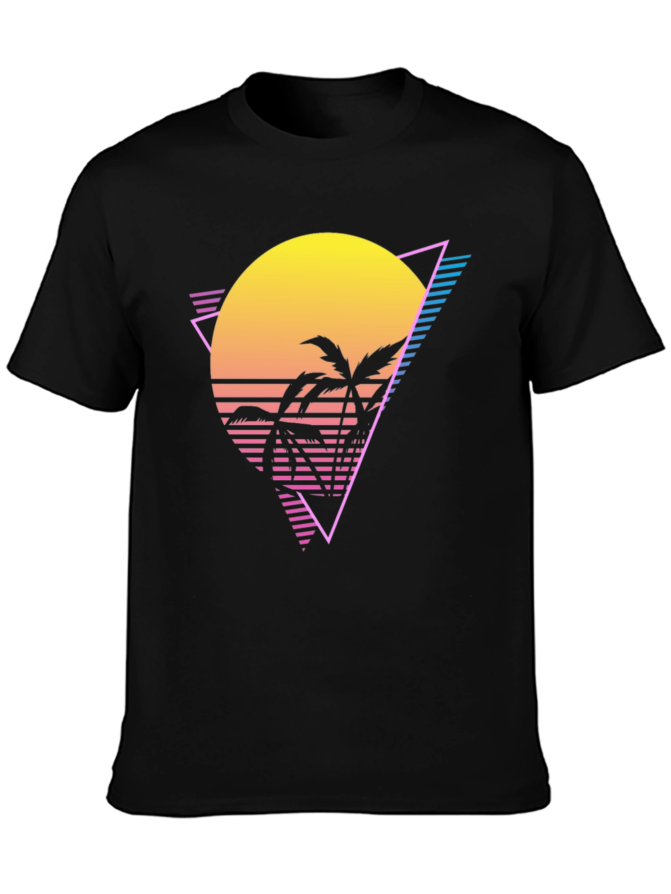 Retro Sunset Palm Tree T-Shirt