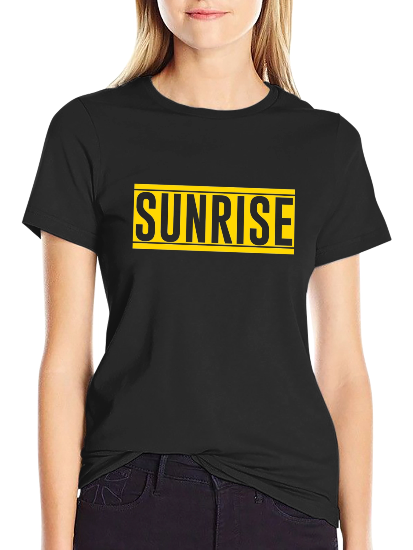 Sunrise Graphic Tee - Classic Black T-Shirt