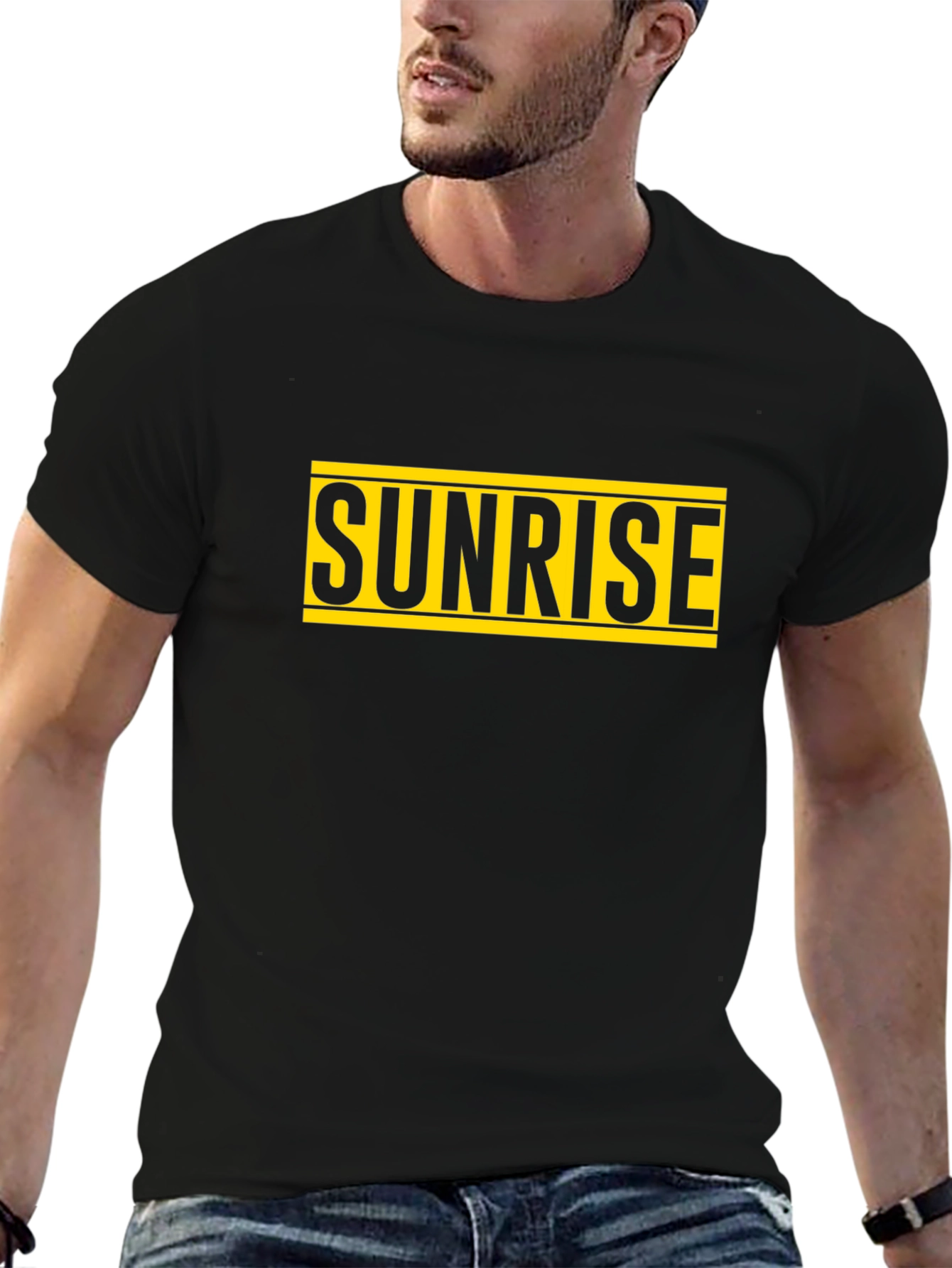 Sunrise Graphic Tee - Classic Black T-Shirt