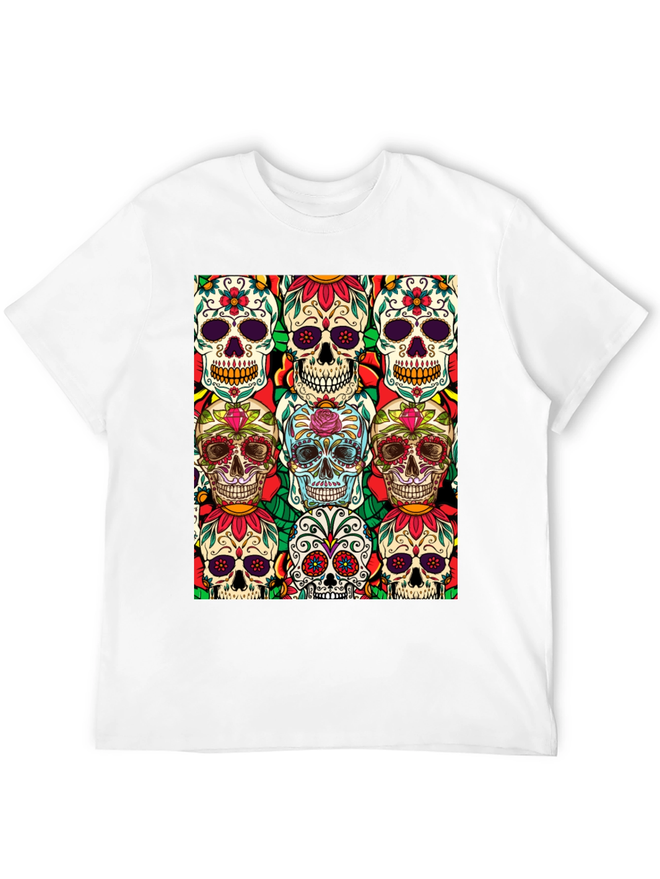 Sugar Skull T-Shirt Day of the Dead Tee