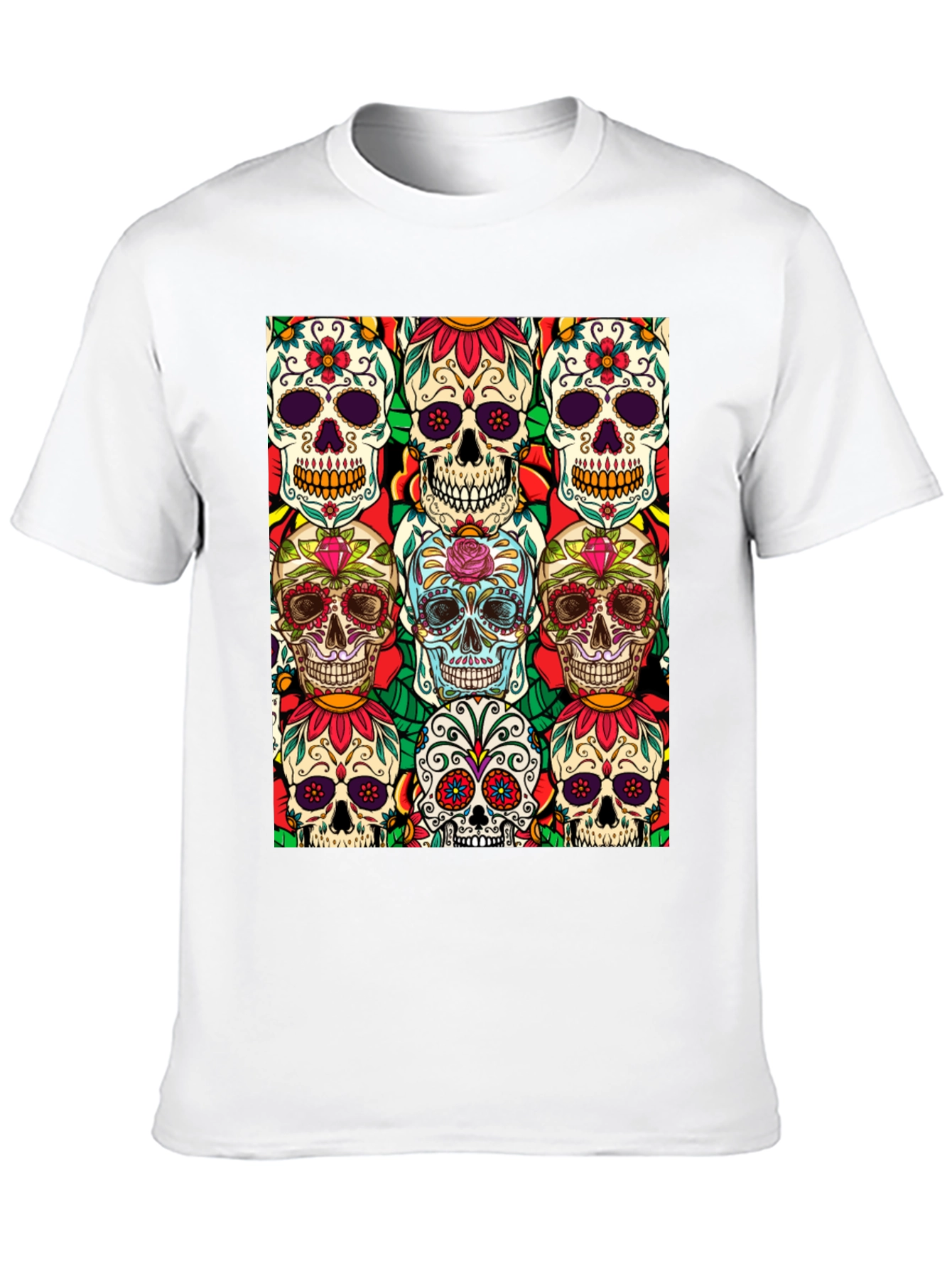 Sugar Skull T-Shirt Day of the Dead Tee