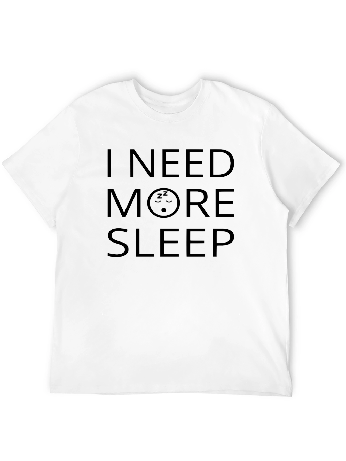 I Need More Sleep Black Graphic Tee