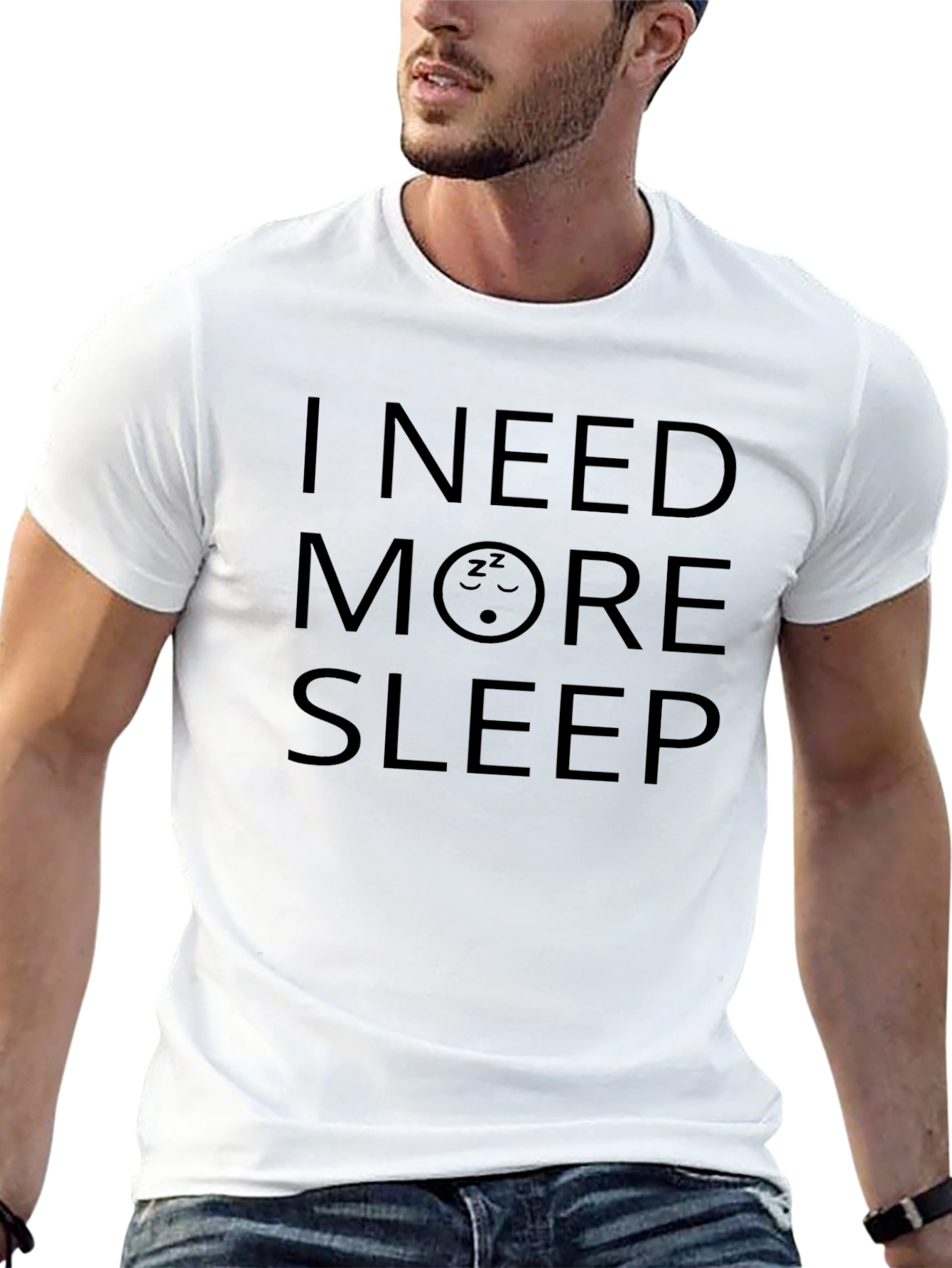 I Need More Sleep Black Graphic Tee