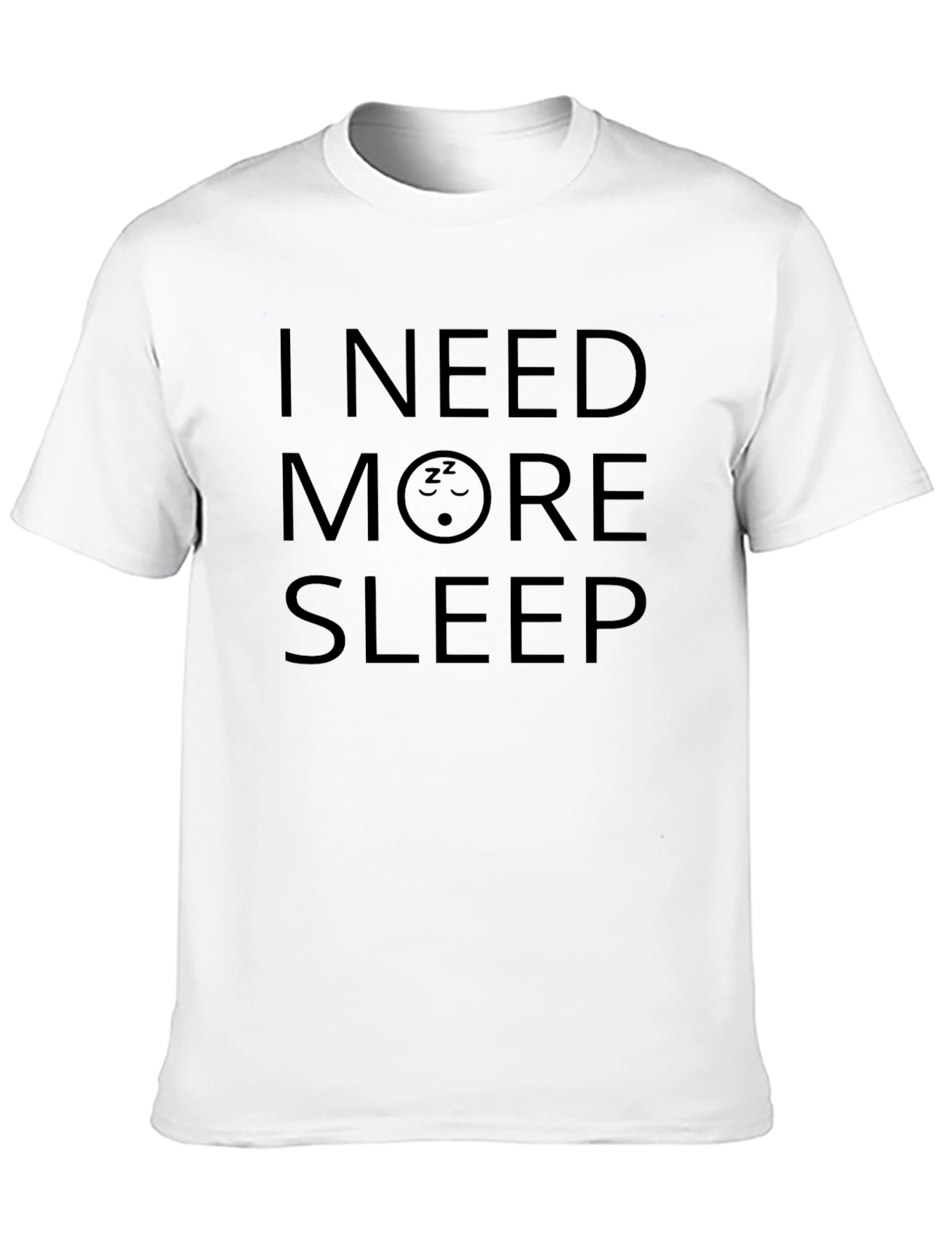 I Need More Sleep Black Graphic Tee