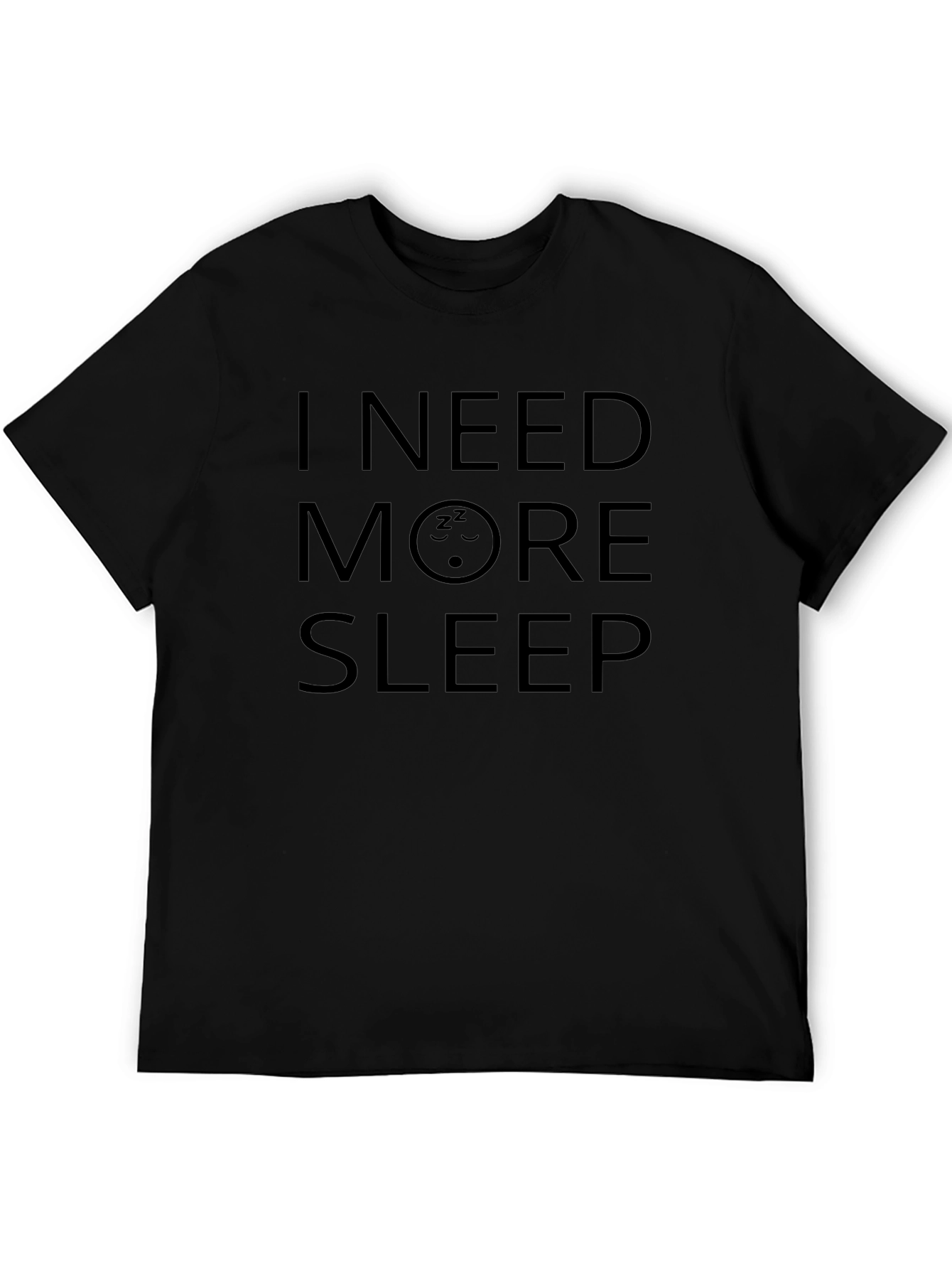 I Need More Sleep Black Graphic Tee