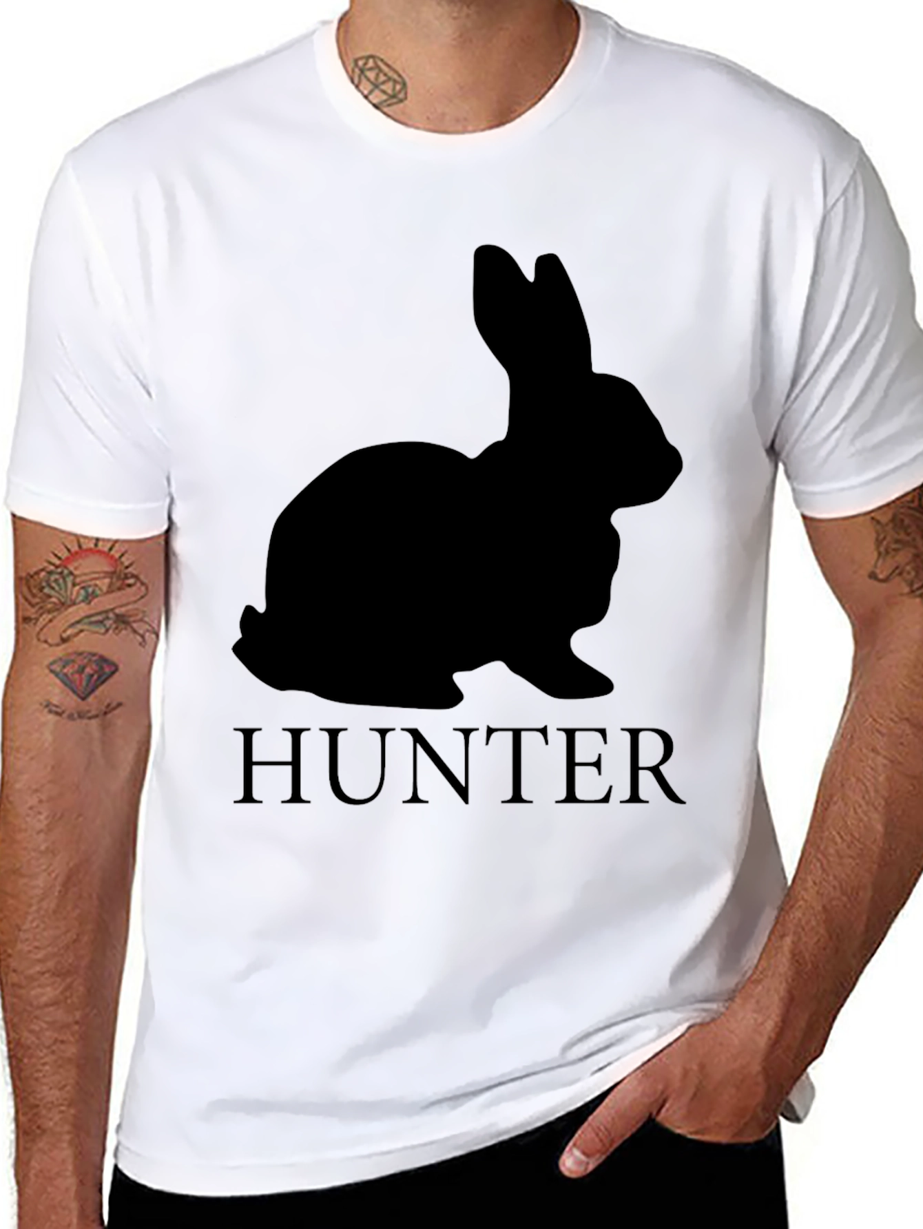Rabbit Hunter Black T-Shirt