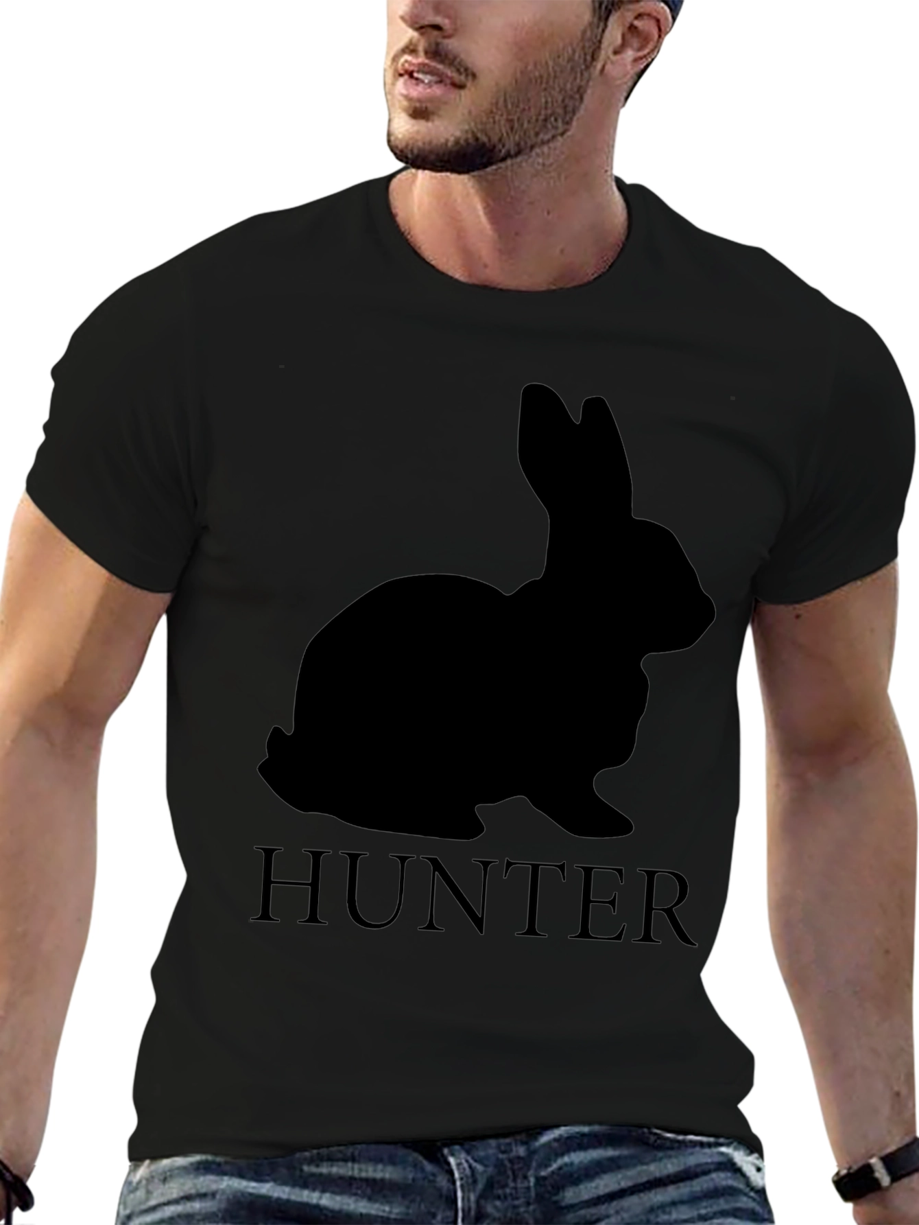 Rabbit Hunter Black T-Shirt